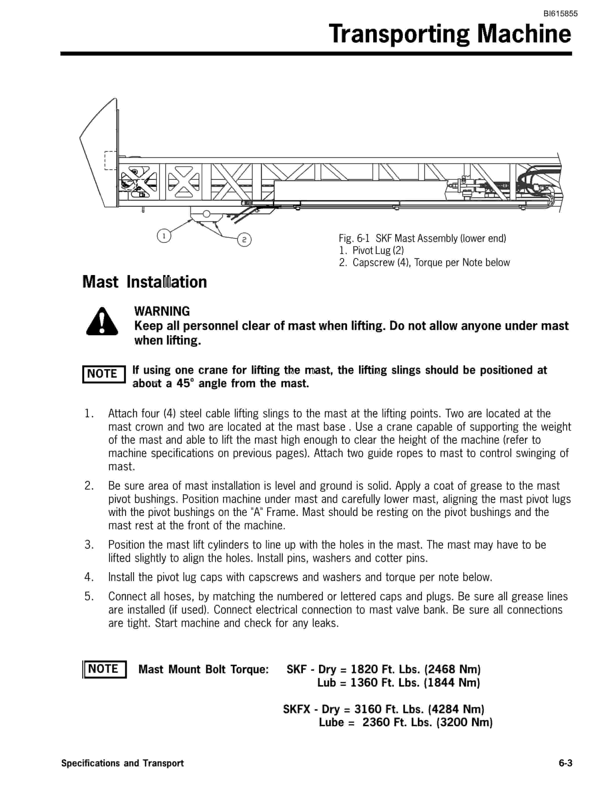 Bucyrus SKF Rotary Blasthole Drill Operation And Maintenance Manual BI615855 2 Bucyrus SKF Rotary Blasthole Drill Operation And Maintenance Manual BI615855 - Image 2