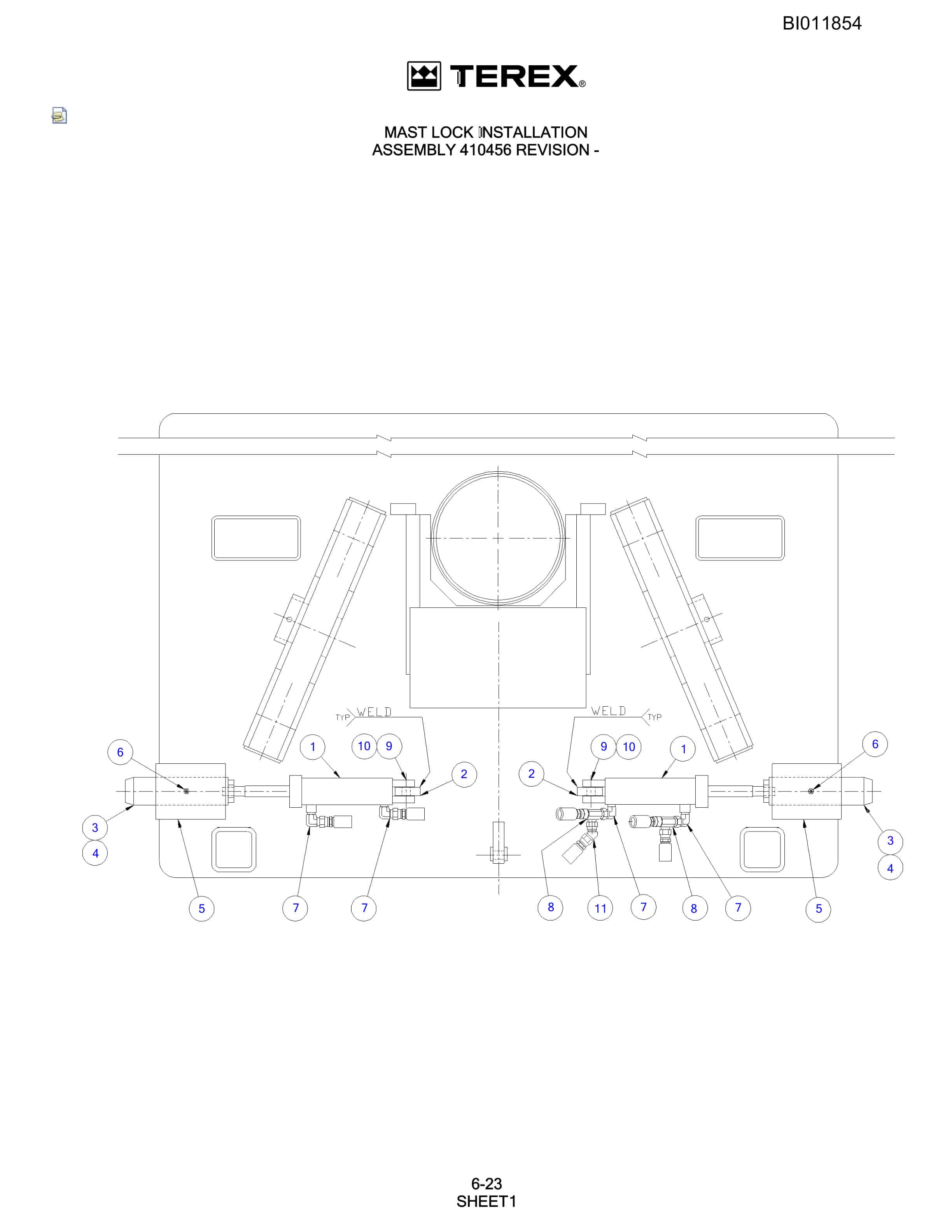 Bucyrus SKF Rotary Blasthole Drill Parts Catalog BI011854-3