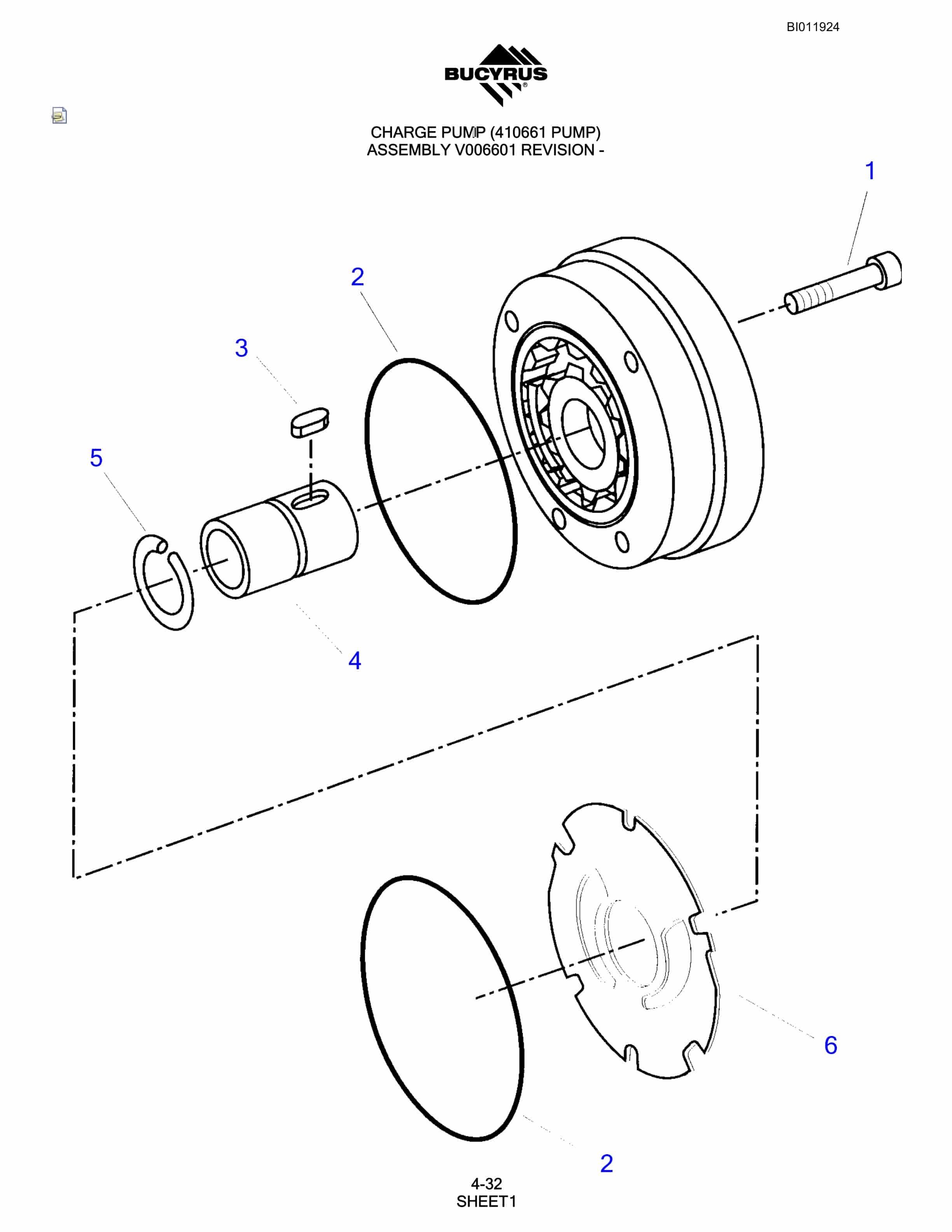 Bucyrus SKF Rotary Blasthole Drill Parts Manual BI011924-2