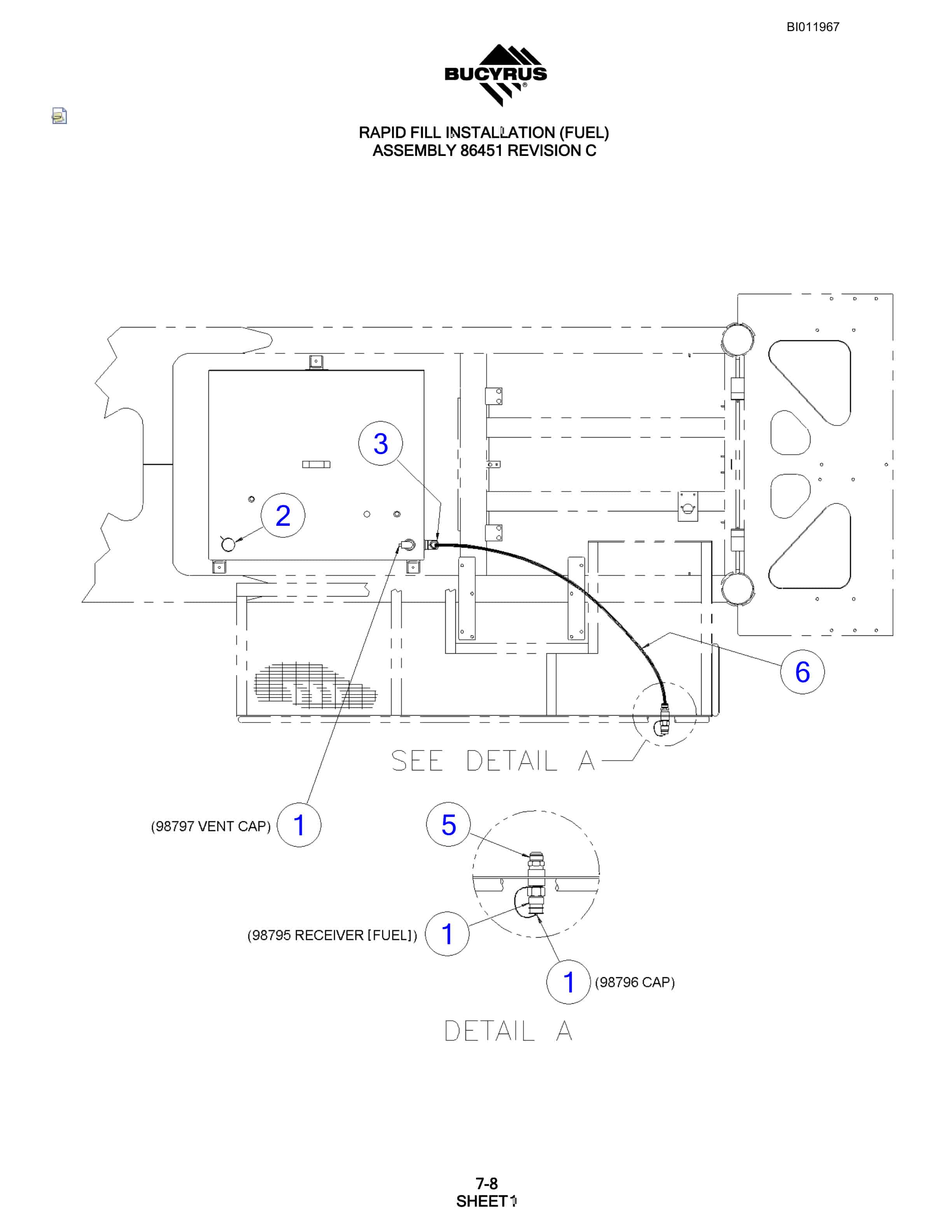 Bucyrus SKF Rotary Blasthole Drill Parts Manual BI011967-4