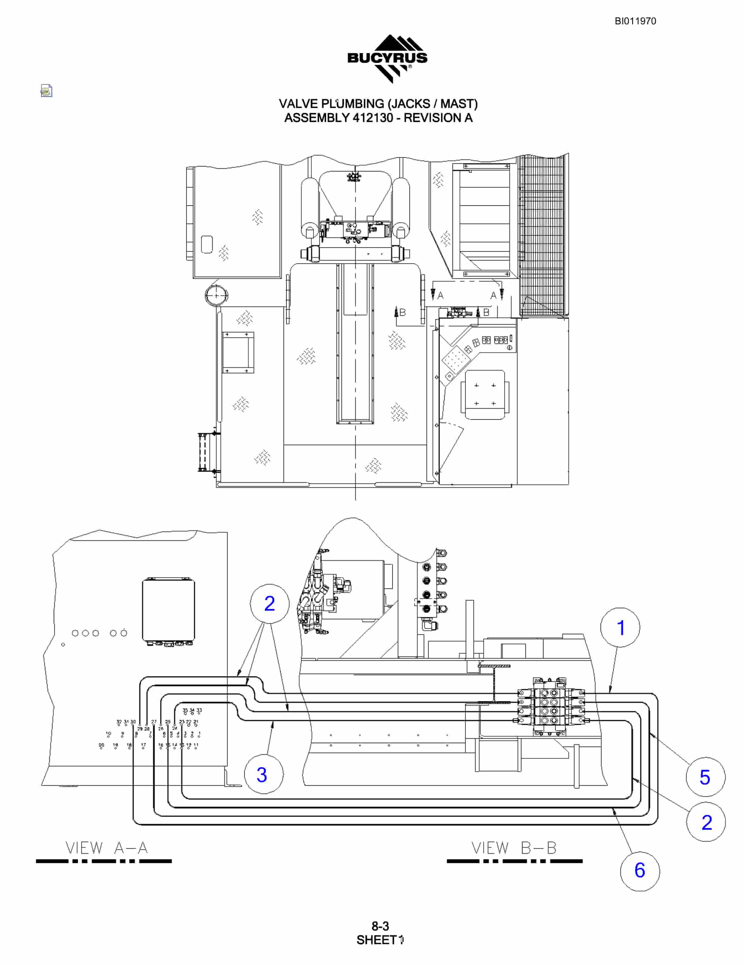 Bucyrus SKF Rotary Blasthole Drill Parts Manual BI011970-5