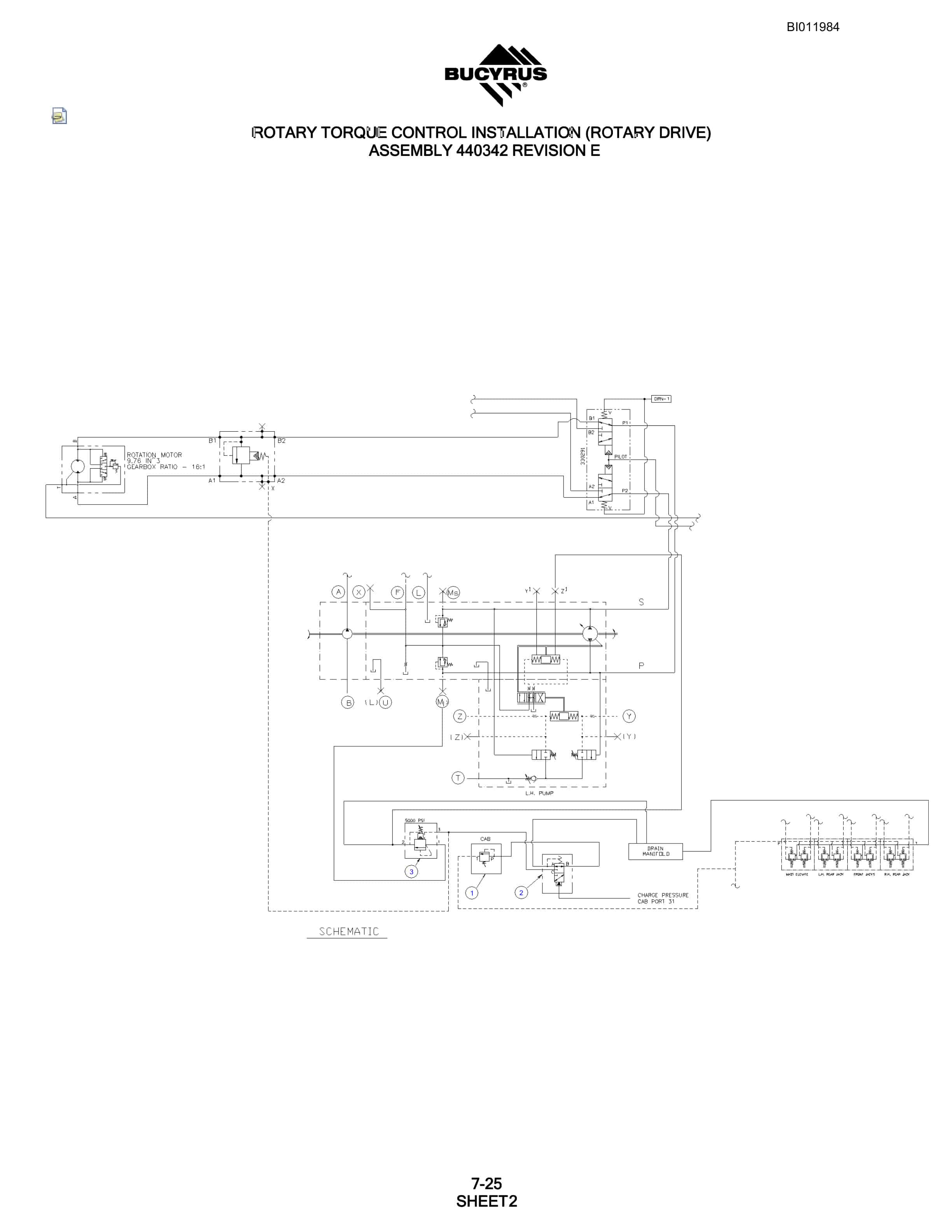Bucyrus SKF Rotary Blasthole Drill Parts Manual BI011984-5