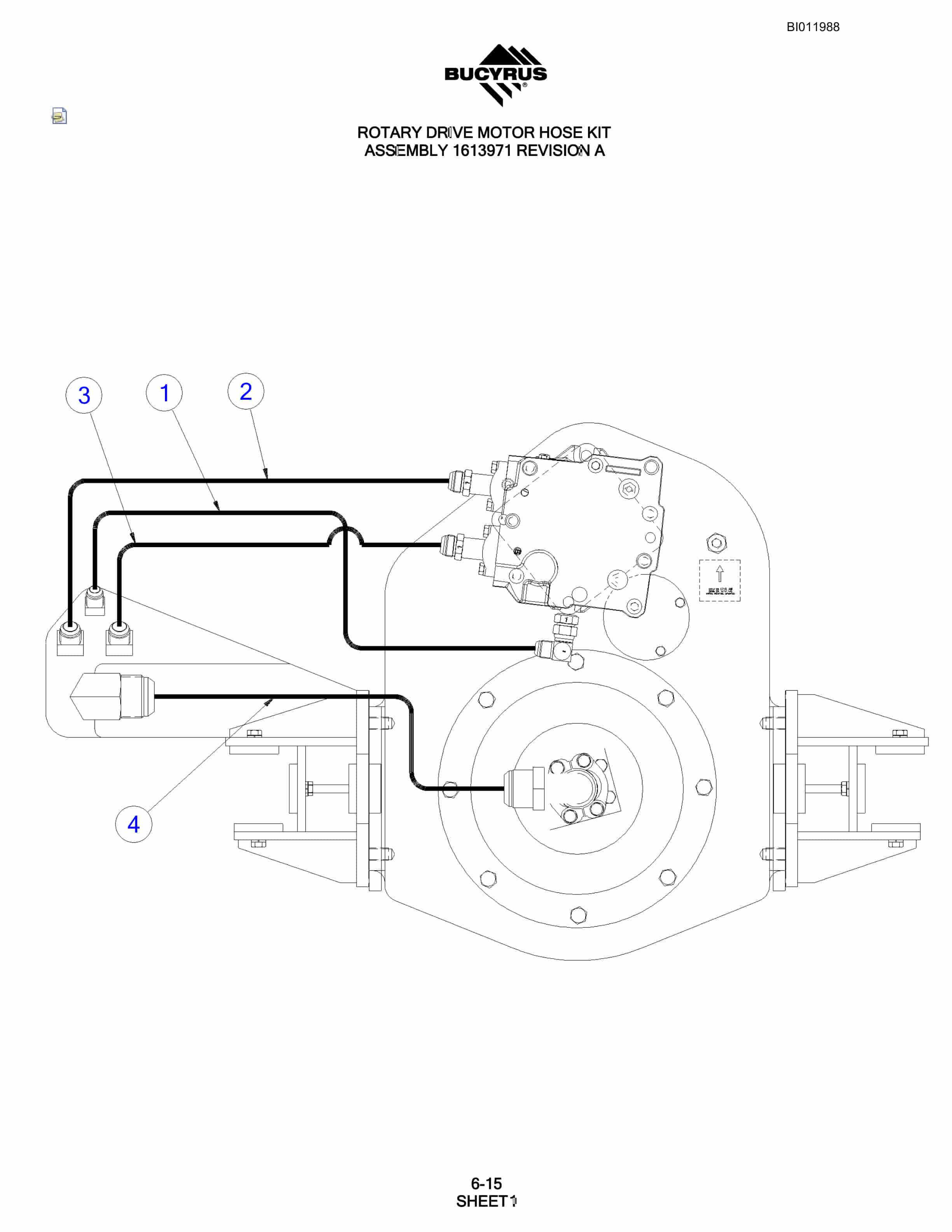 Bucyrus SKF Rotary Blasthole Drill Parts Manual BI011988-3