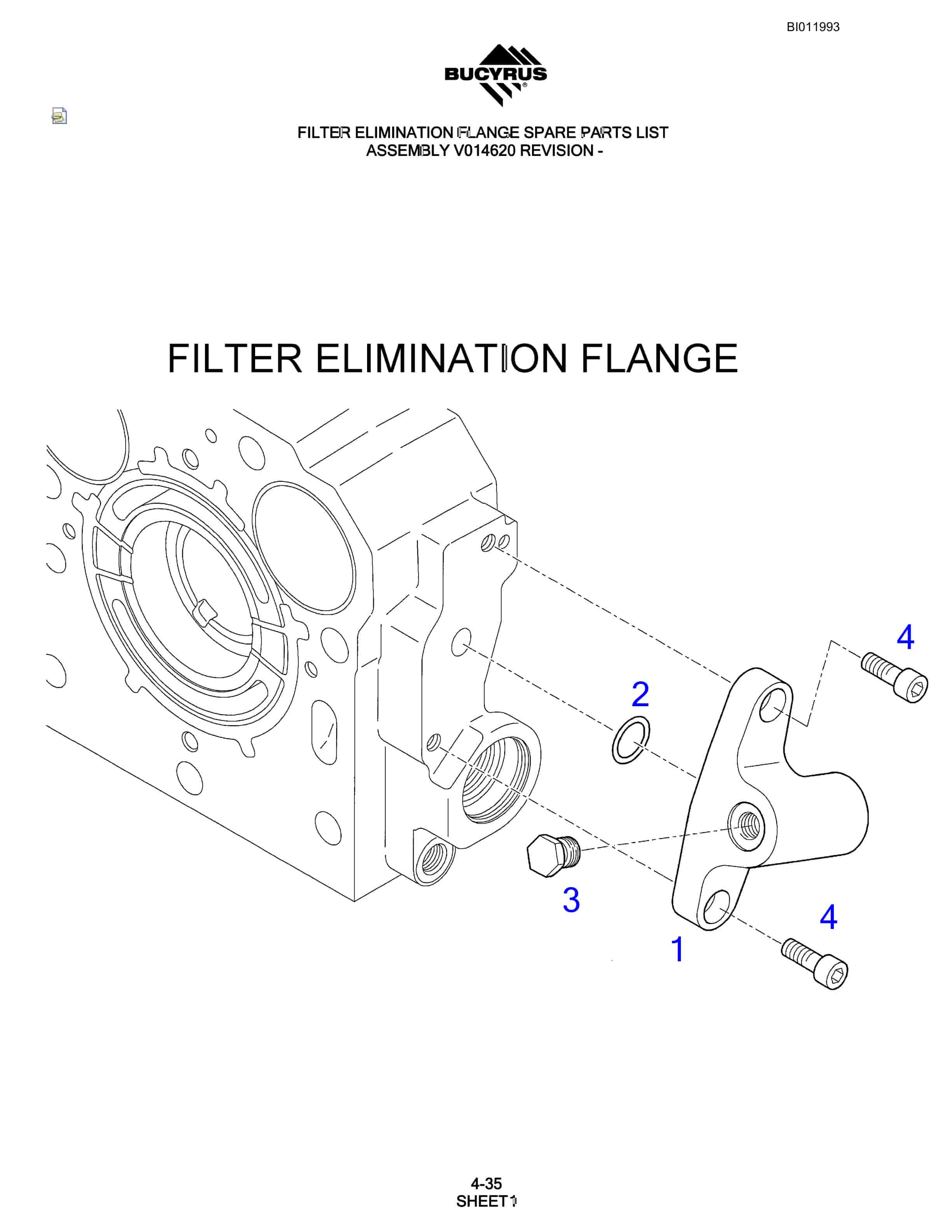 Bucyrus SKF Rotary Blasthole Drill Parts Manual BI011993-2