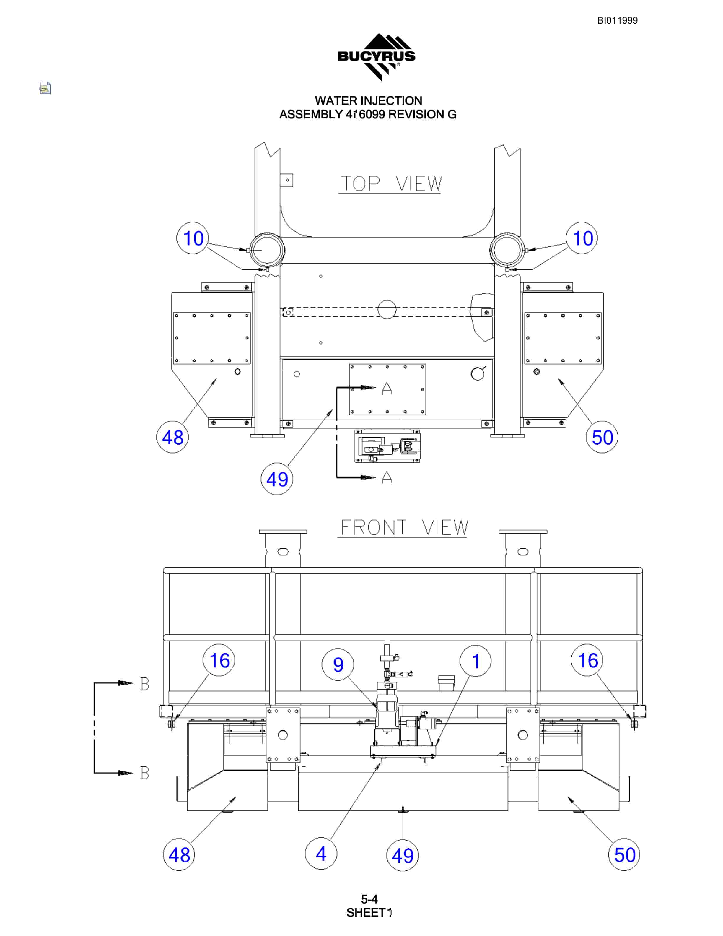Bucyrus SKF Rotary Blasthole Drill Parts Manual BI011999-2