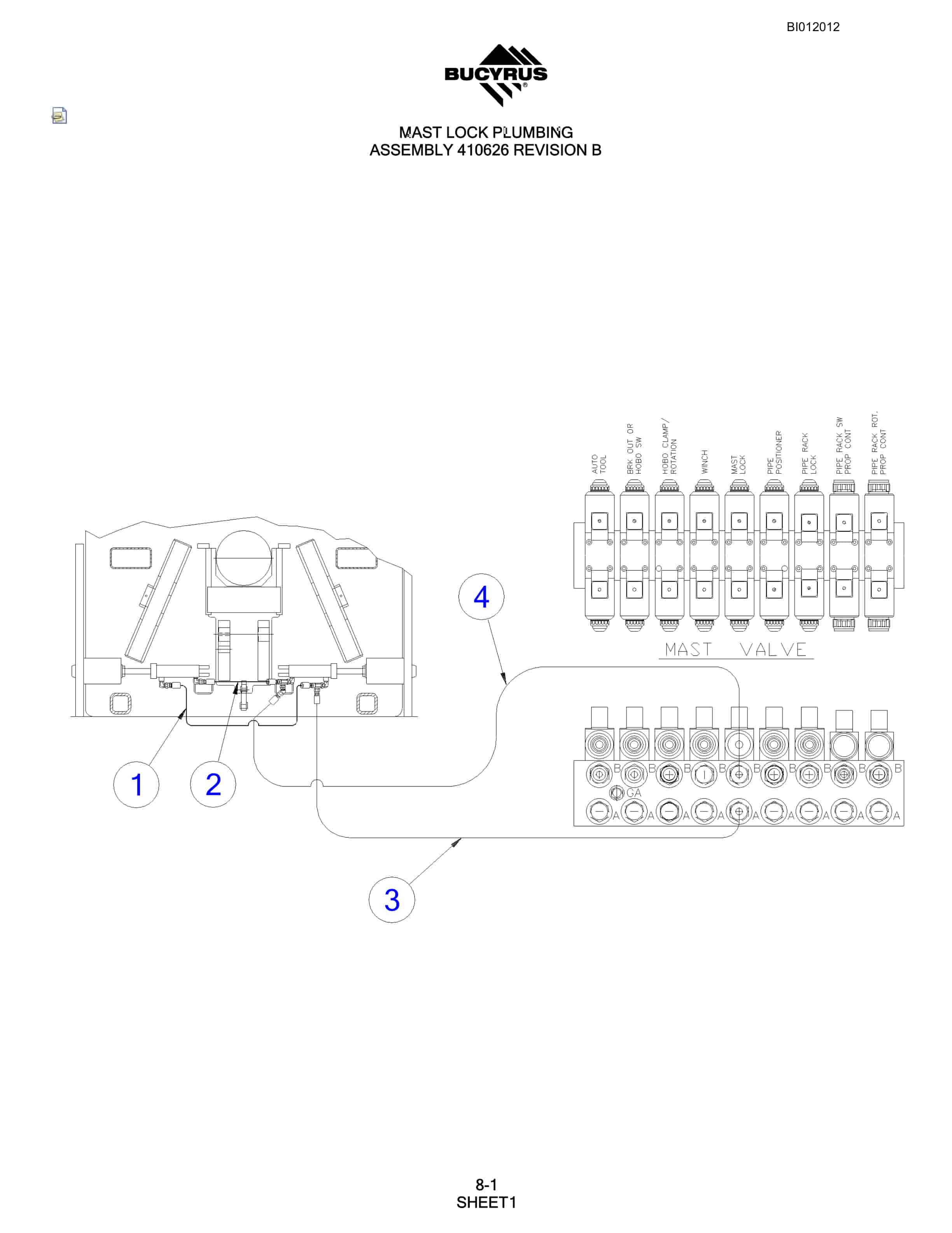 Bucyrus SKF Rotary Blasthole Drill Parts Manual BI012012-5