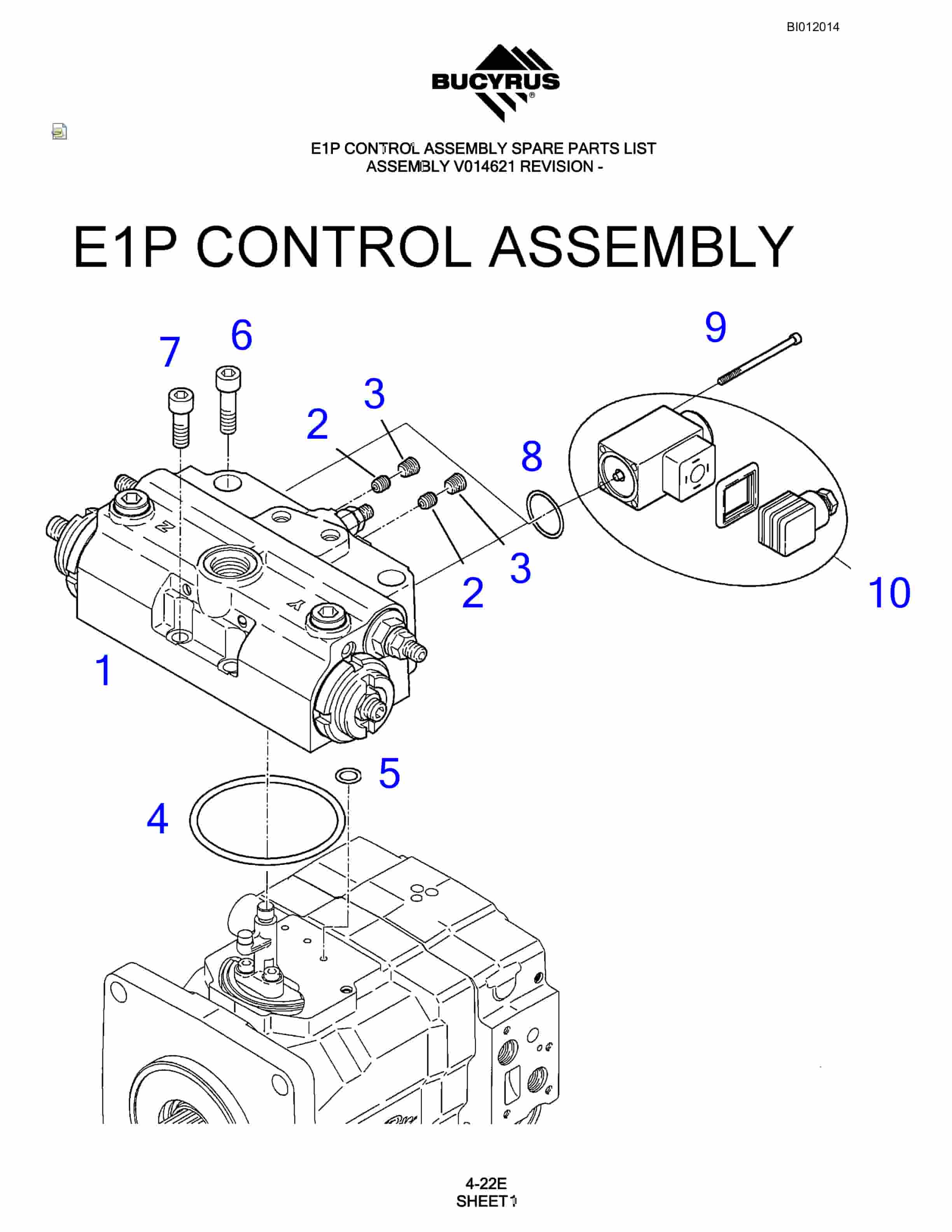 Bucyrus SKF Rotary Blasthole Drill Parts Manual BI012014-2