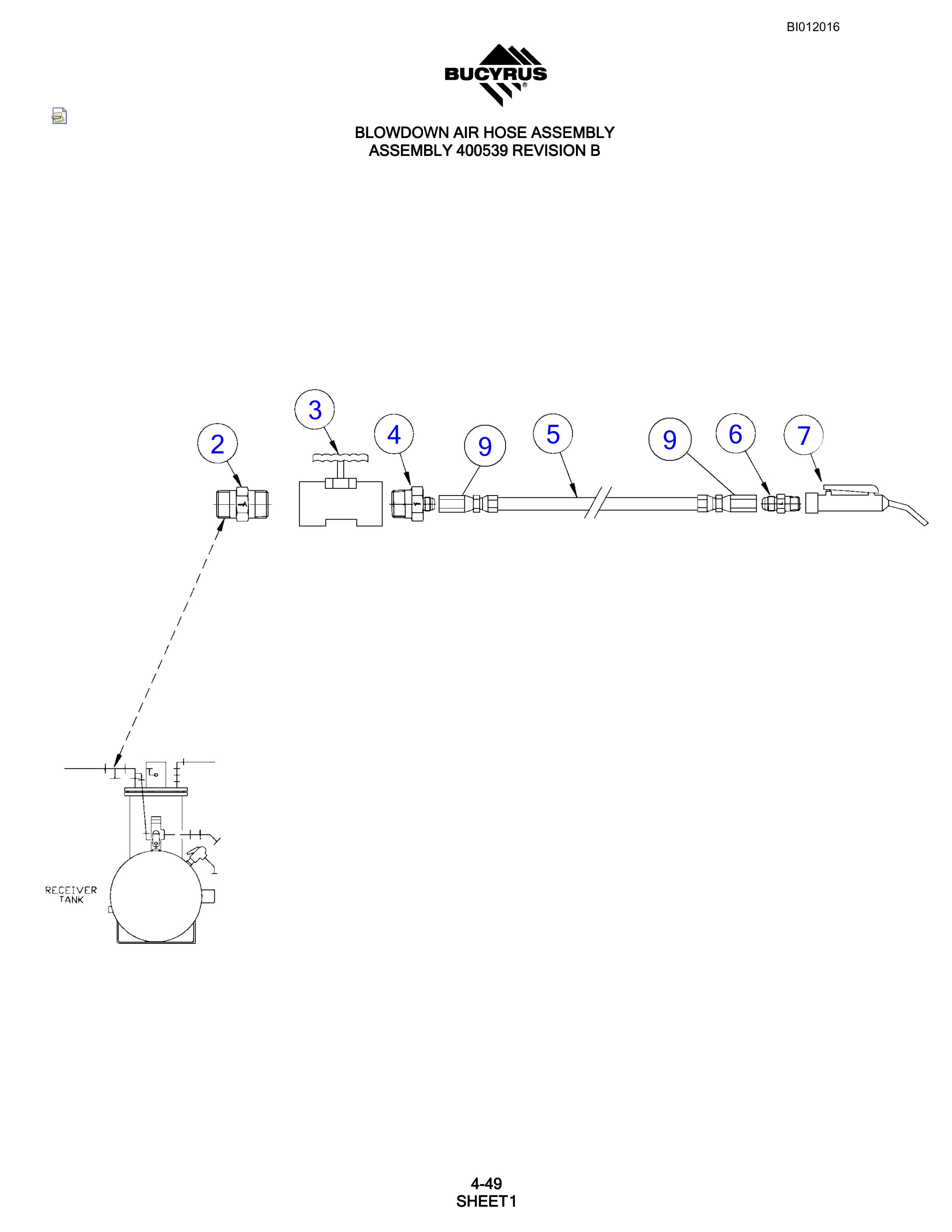 Bucyrus SKF Rotary Blasthole Drill Parts Manual BI012016-2