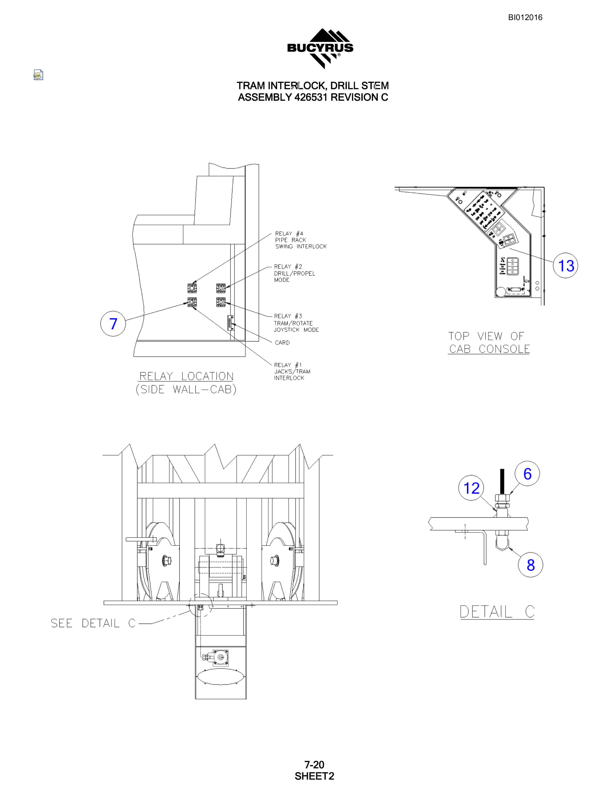 Bucyrus SKF Rotary Blasthole Drill Parts Manual BI012016-4