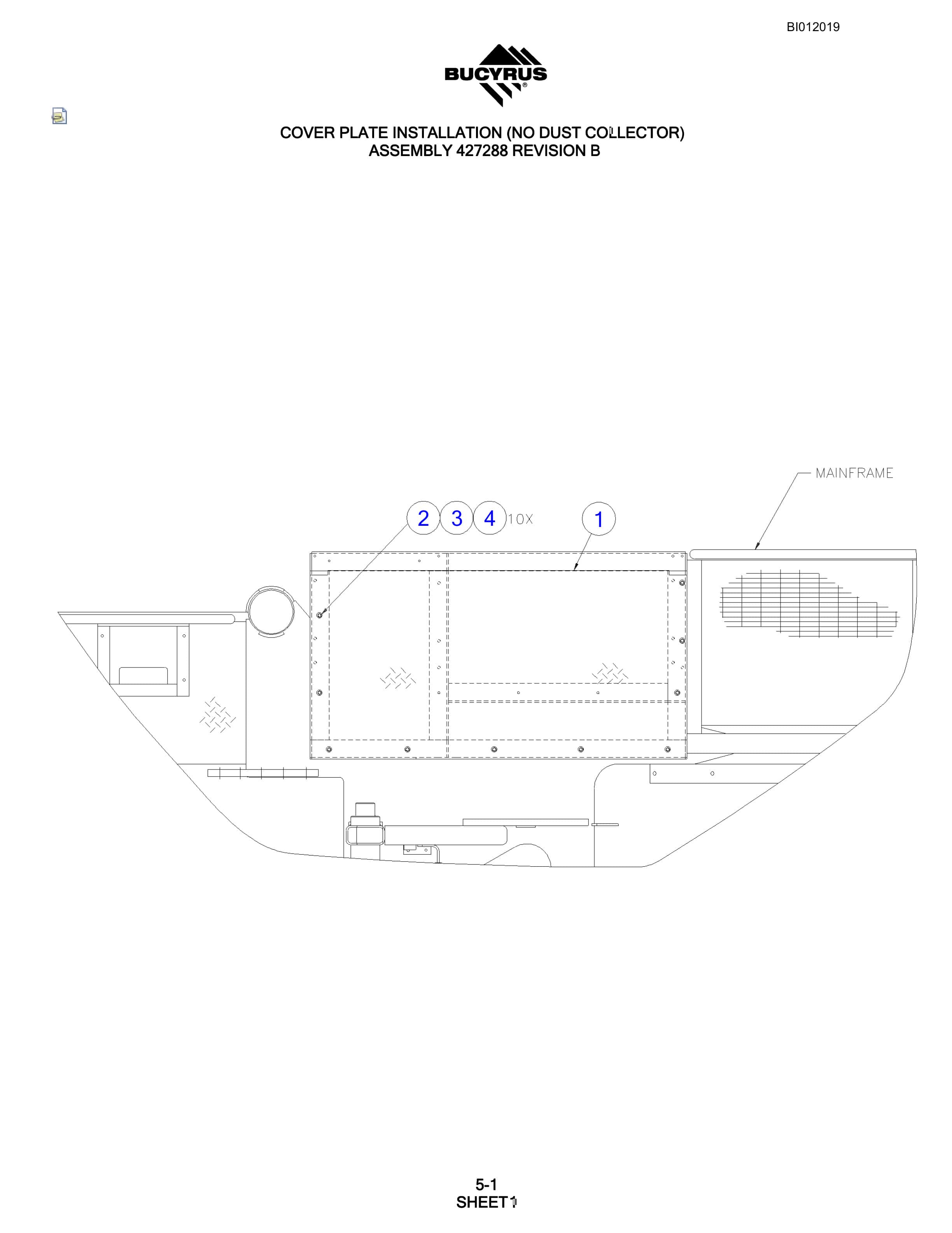 Bucyrus SKF Rotary Blasthole Drill Parts Manual BI012019-2