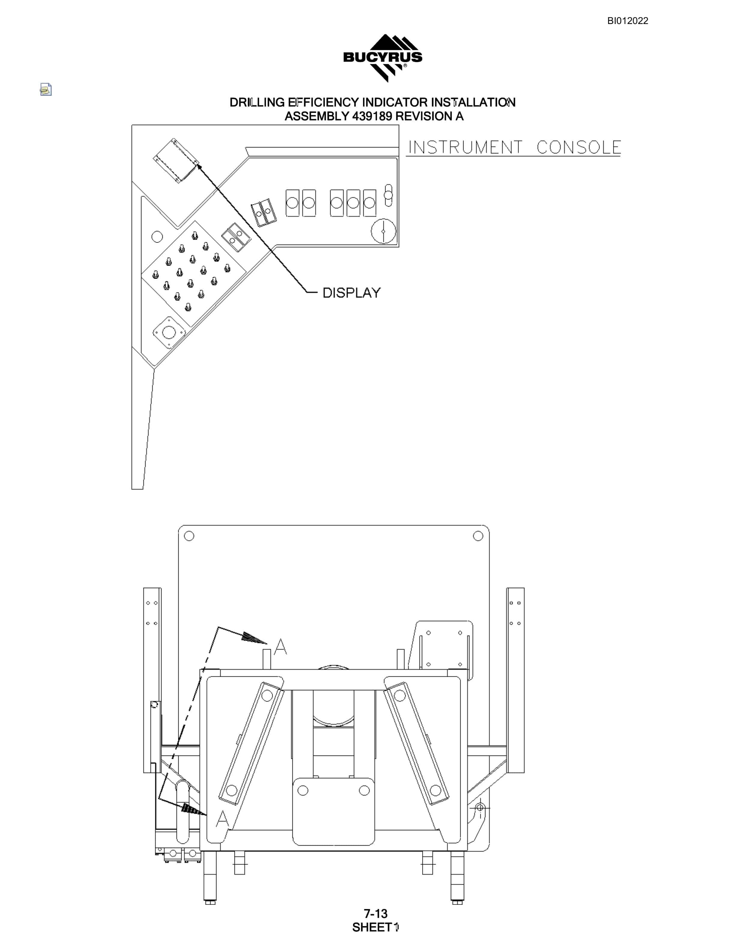 Bucyrus SKF Rotary Blasthole Drill Parts Manual BI012022-4