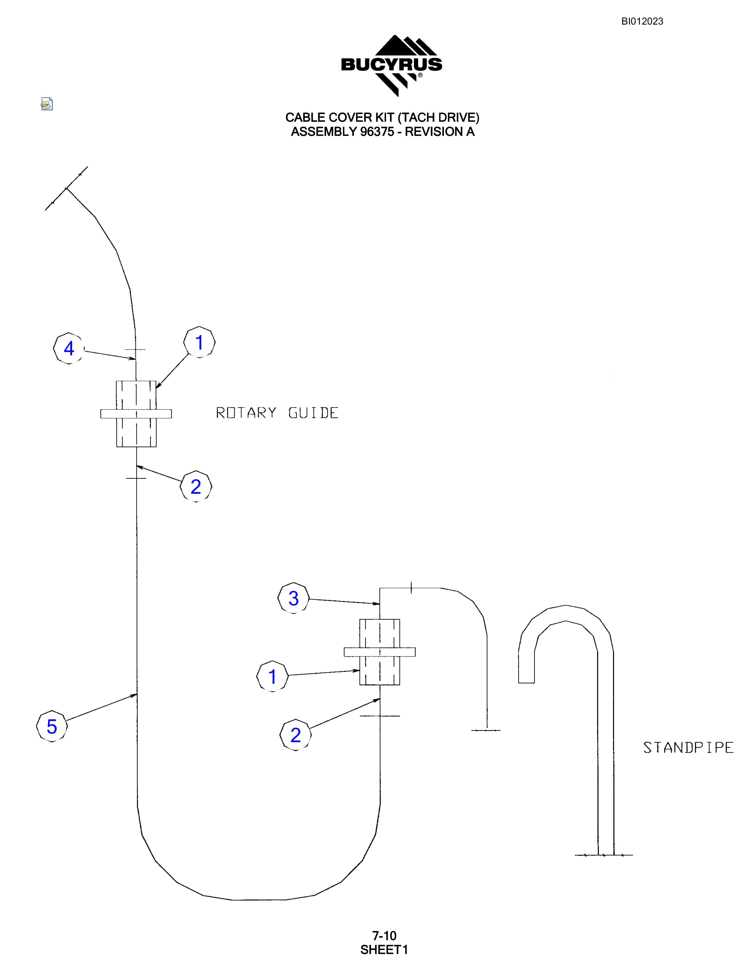 Bucyrus SKF Rotary Blasthole Drill Parts Manual BI012023-4