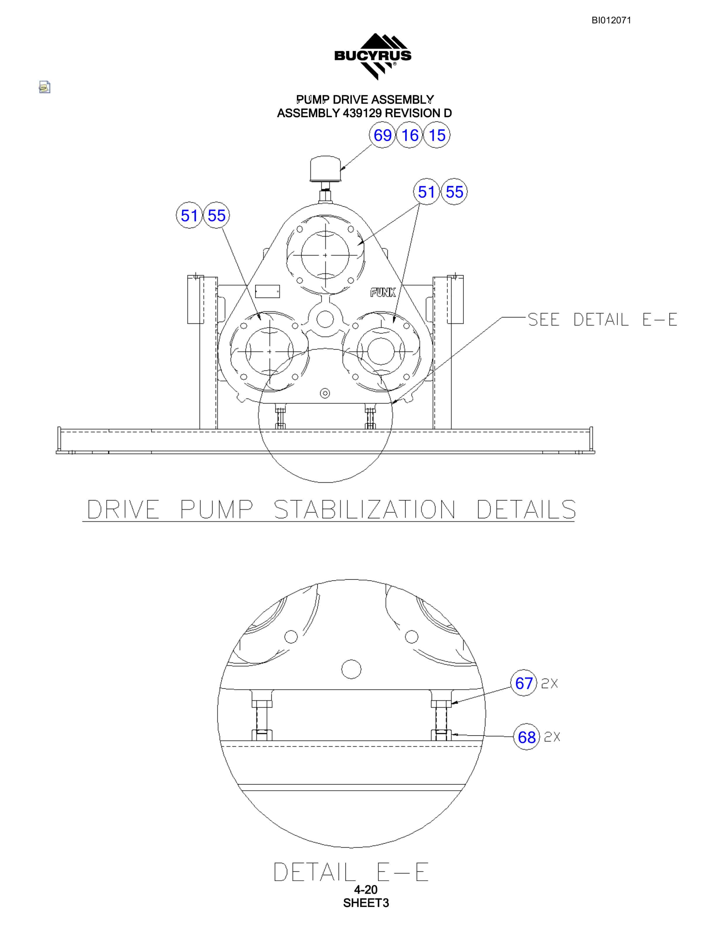 Bucyrus SKF Rotary Blasthole Drill Parts Manual BI012071-2