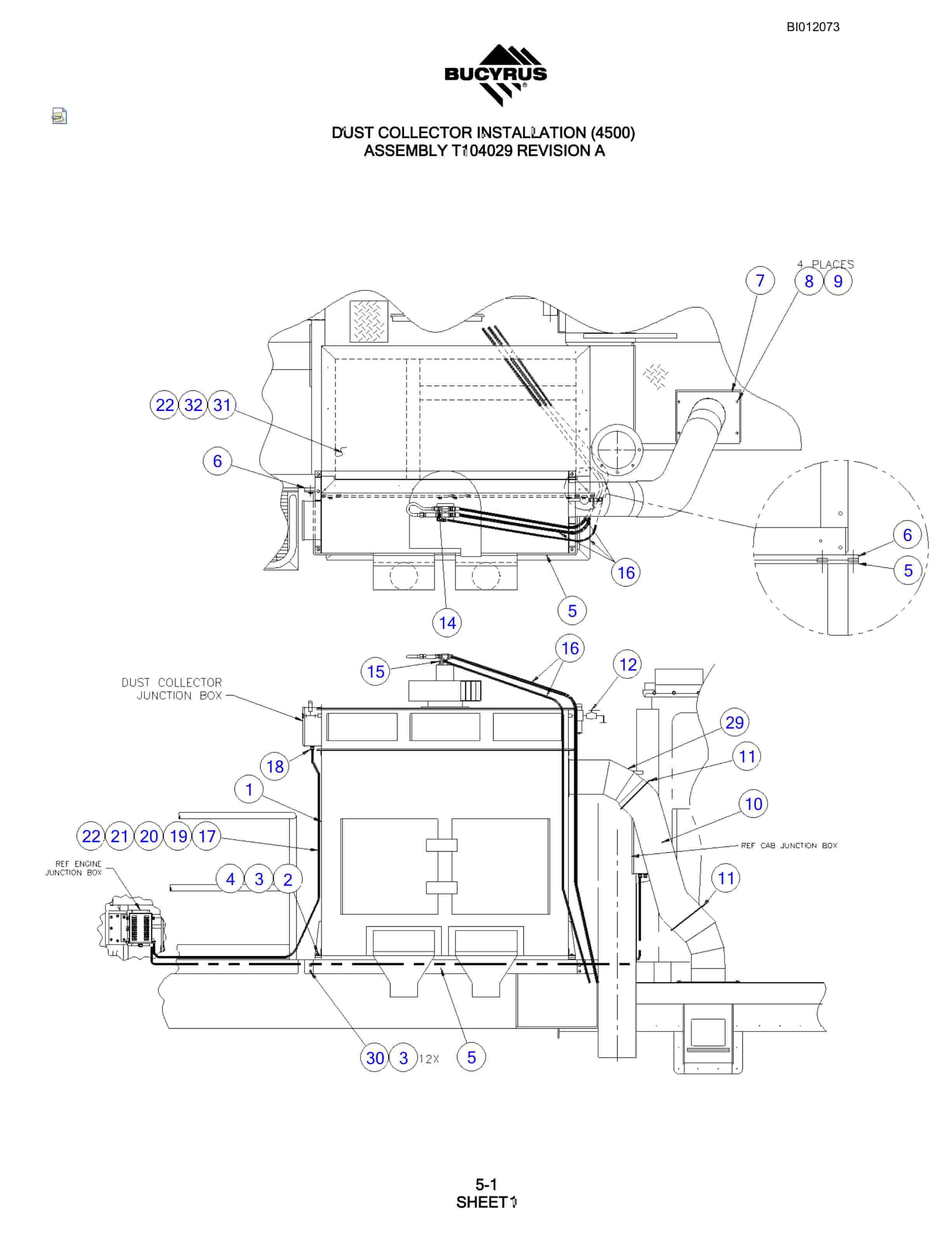 Bucyrus SKF Rotary Blasthole Drill Parts Manual BI012073-2