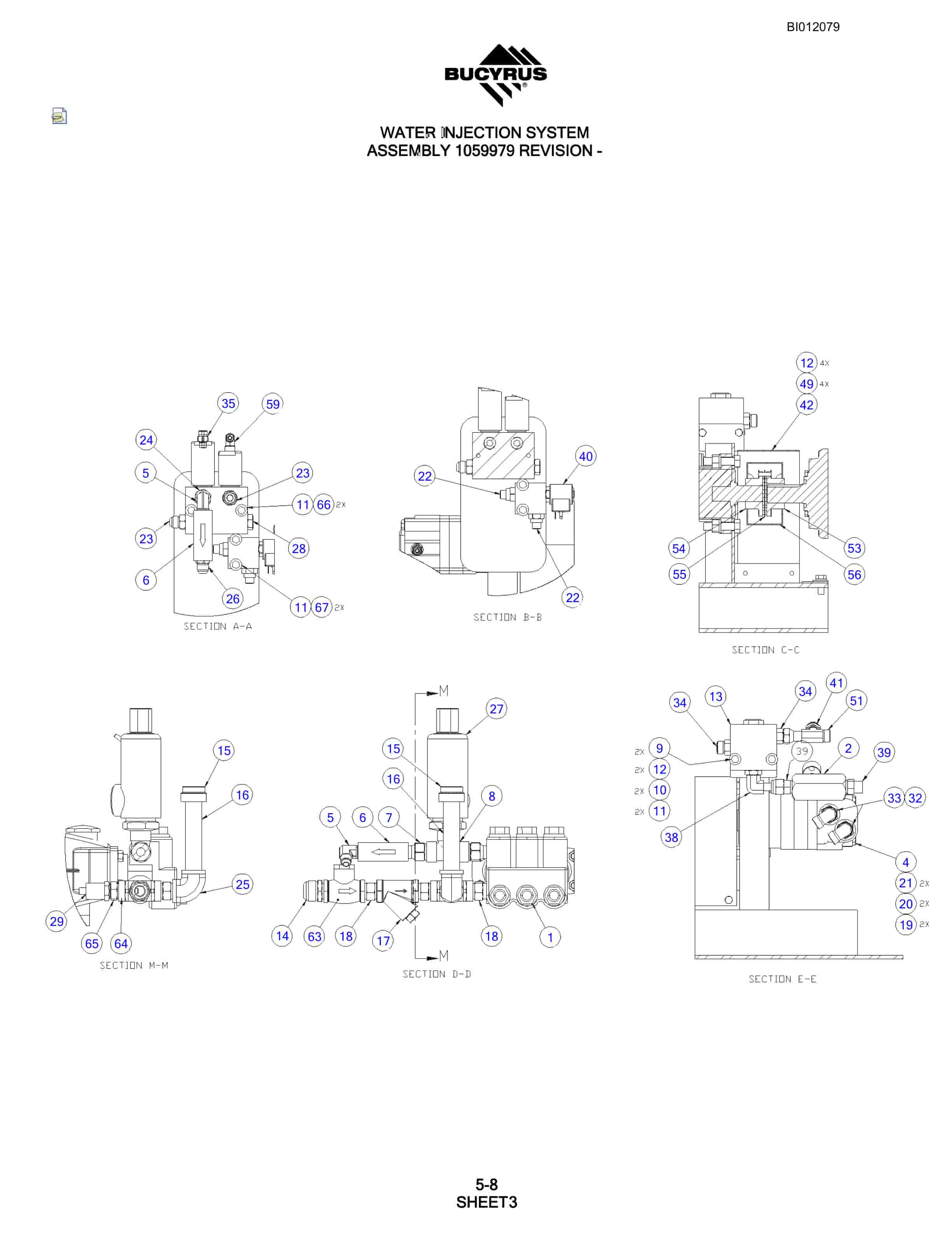 Bucyrus SKF Rotary Blasthole Drill Parts Manual BI012079-2