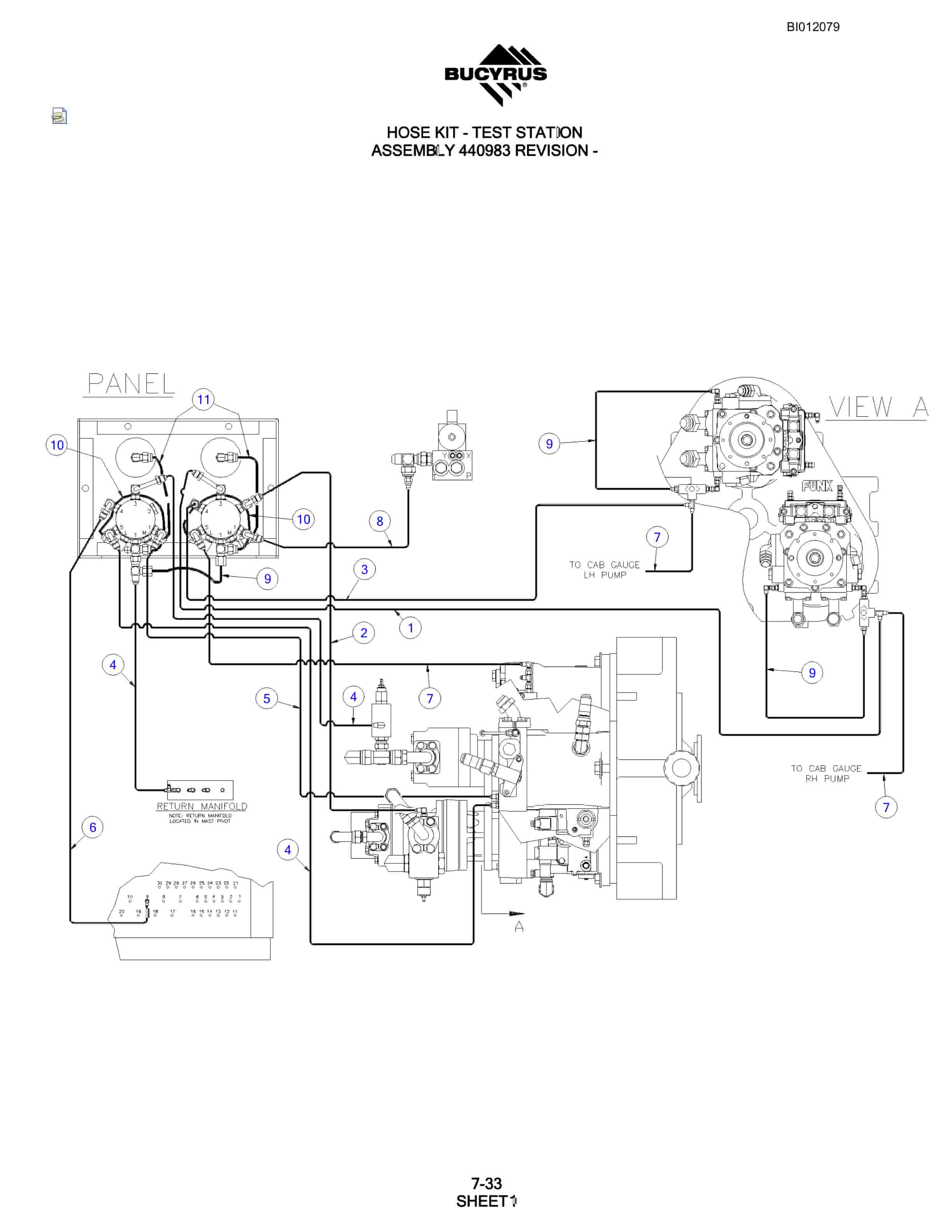 Bucyrus SKF Rotary Blasthole Drill Parts Manual BI012079-5