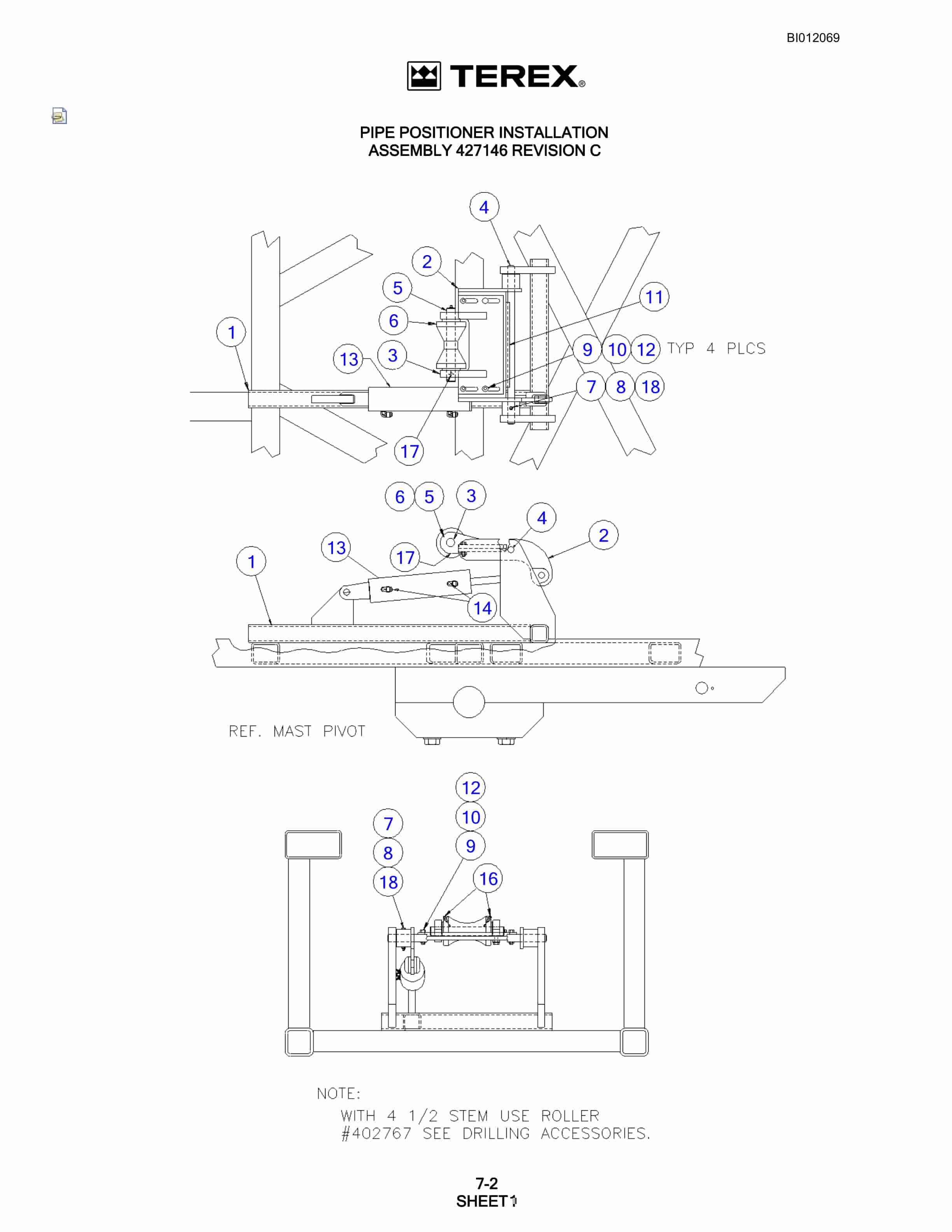 Bucyrus SKF Rotary Blasthole Drill Technical Manual BI012069-4