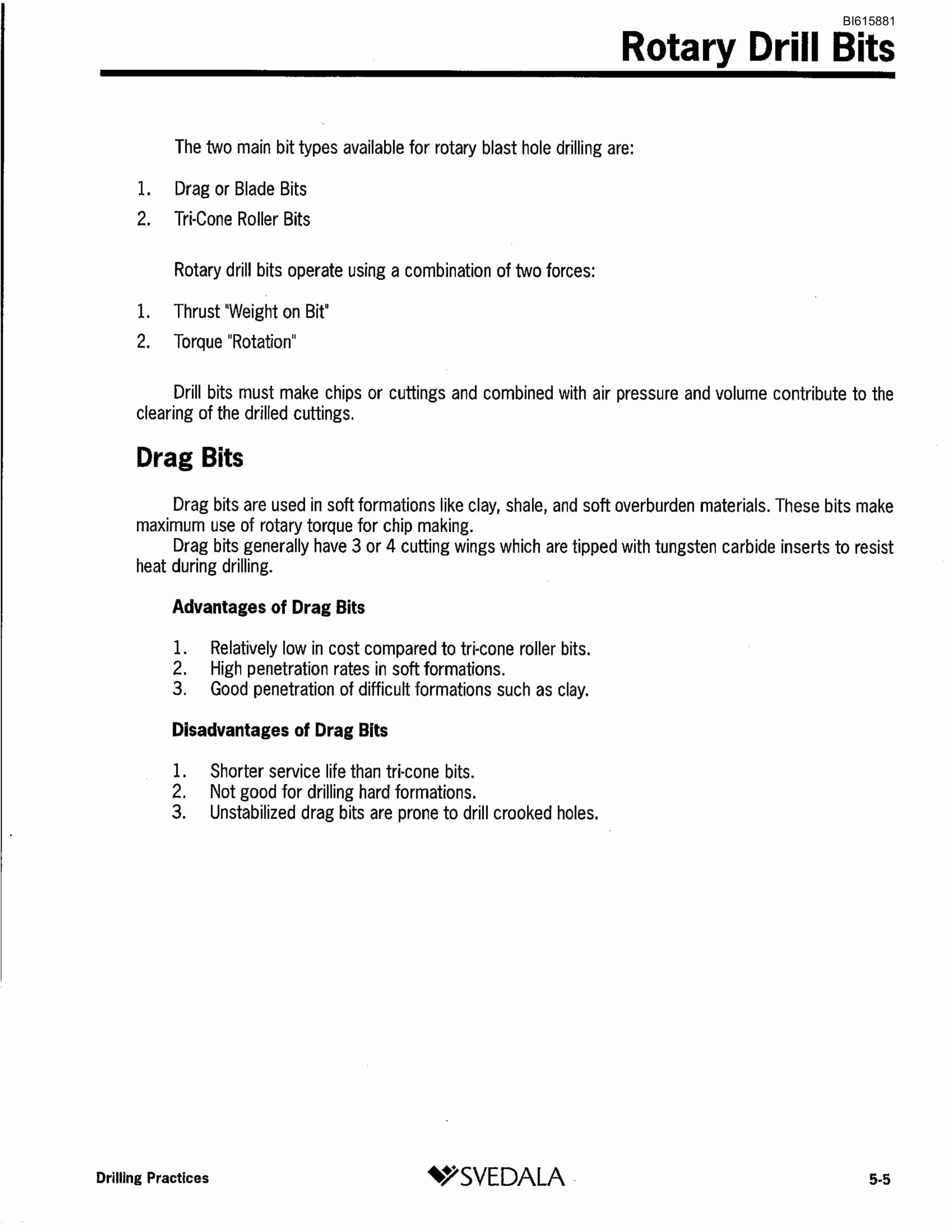 Bucyrus SKF - SKS Infinity Blasthole Drill Technical Manual BI615881-4