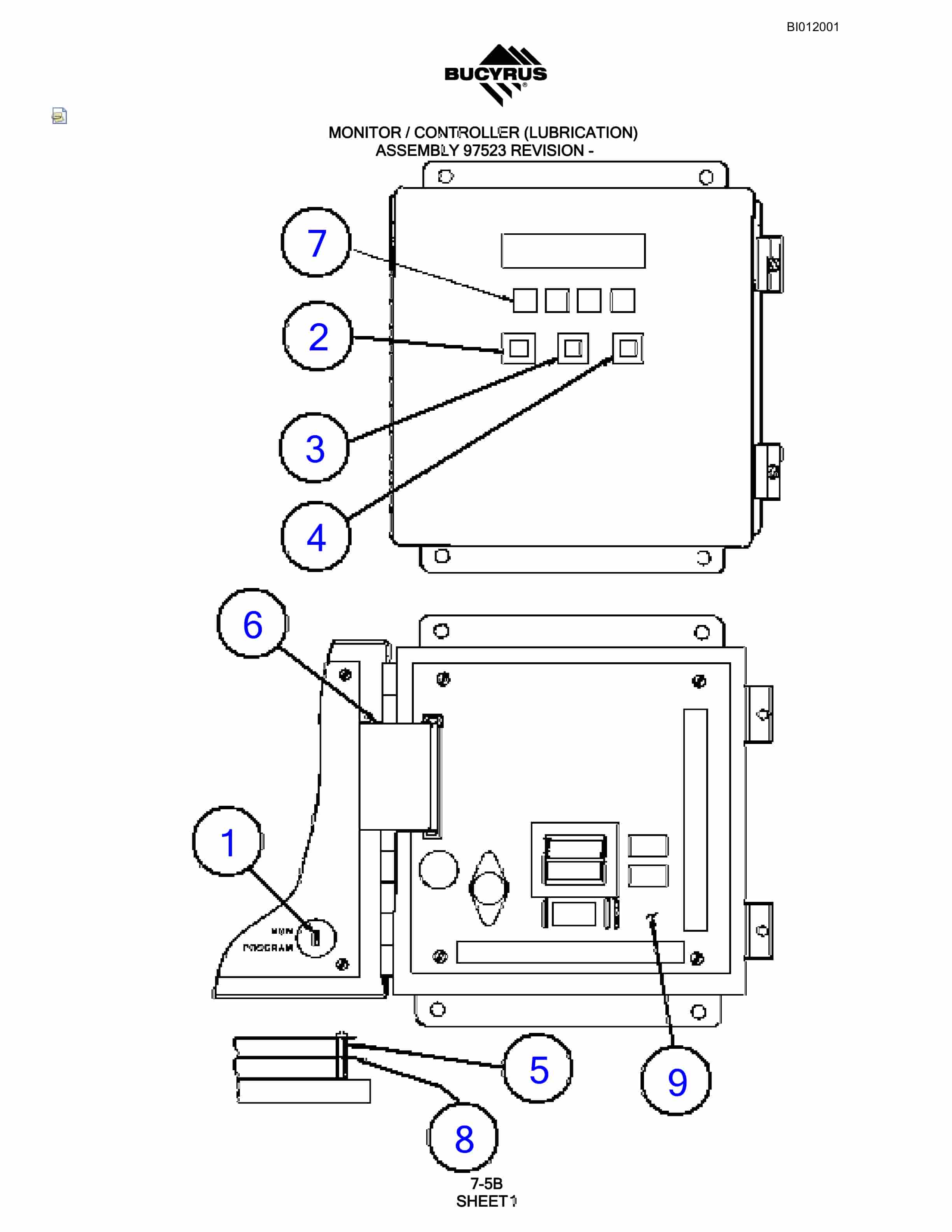 Bucyrus SKFX Rotary Blasthole Drill Parts Manual BI012001-3