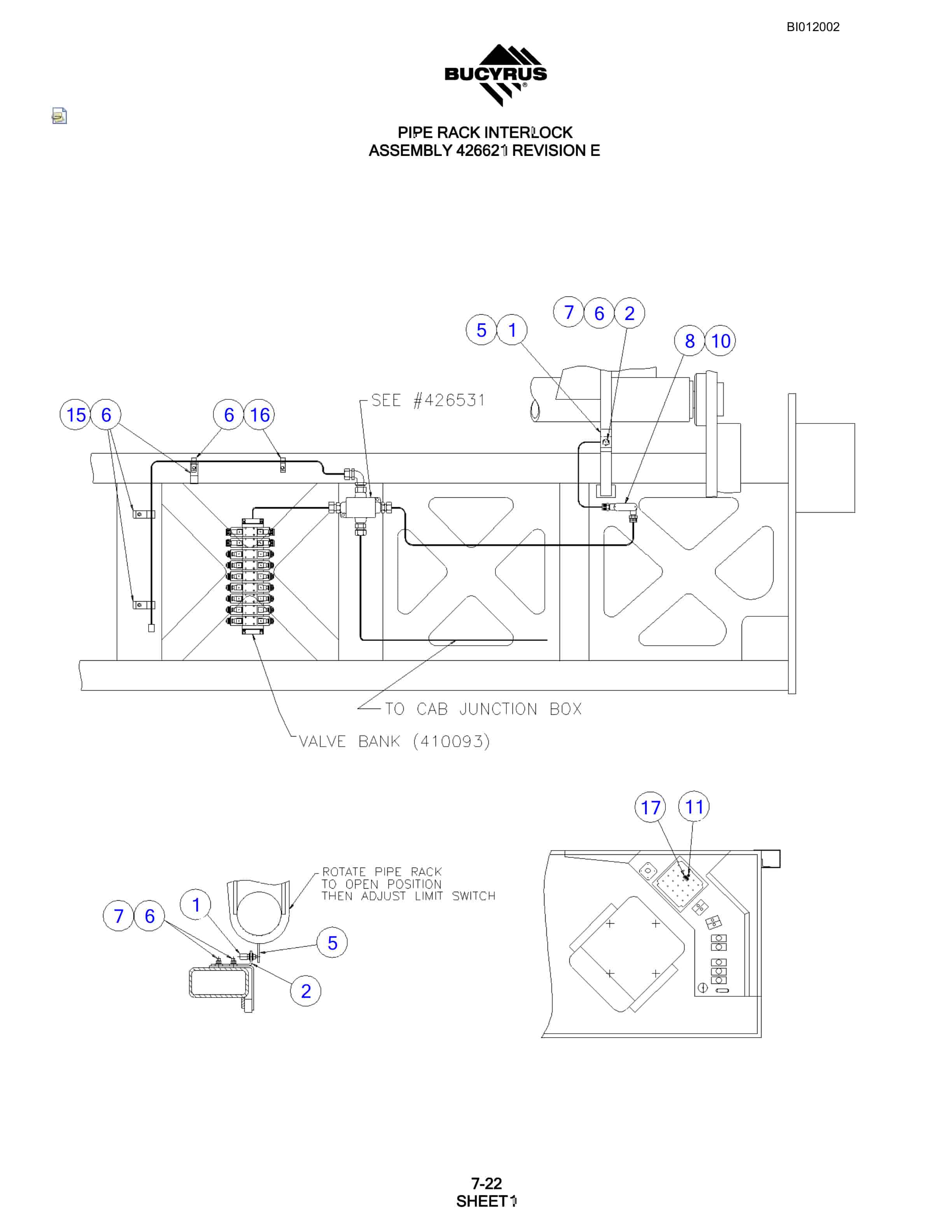 Bucyrus SKFX Rotary Blasthole Drill Parts Manual BI012002-4