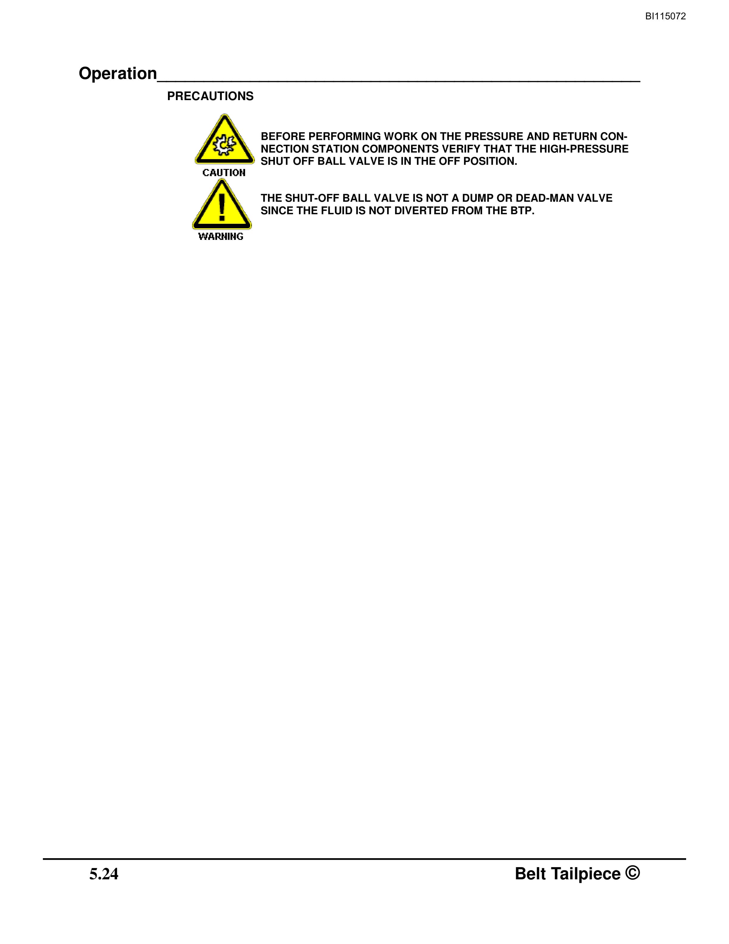 Bucyrus Skid Mounted Belt Tailpiece Technical Manual BI115072-4