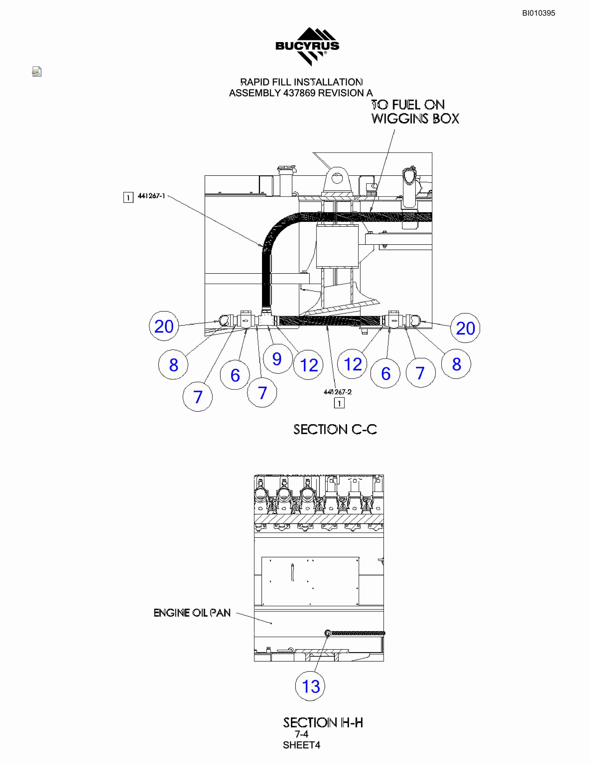 Bucyrus SKL Rotary Blasthole Drill Parts Catalog BI010395-4