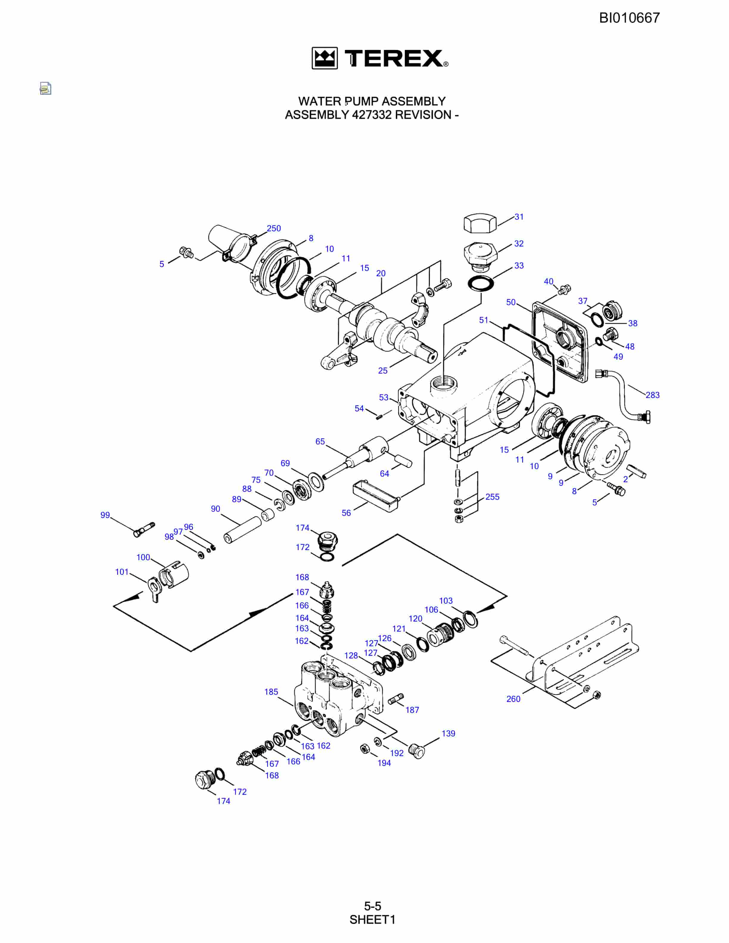 Bucyrus SKL Rotary Blasthole Drill Parts Catalog BI010667-2
