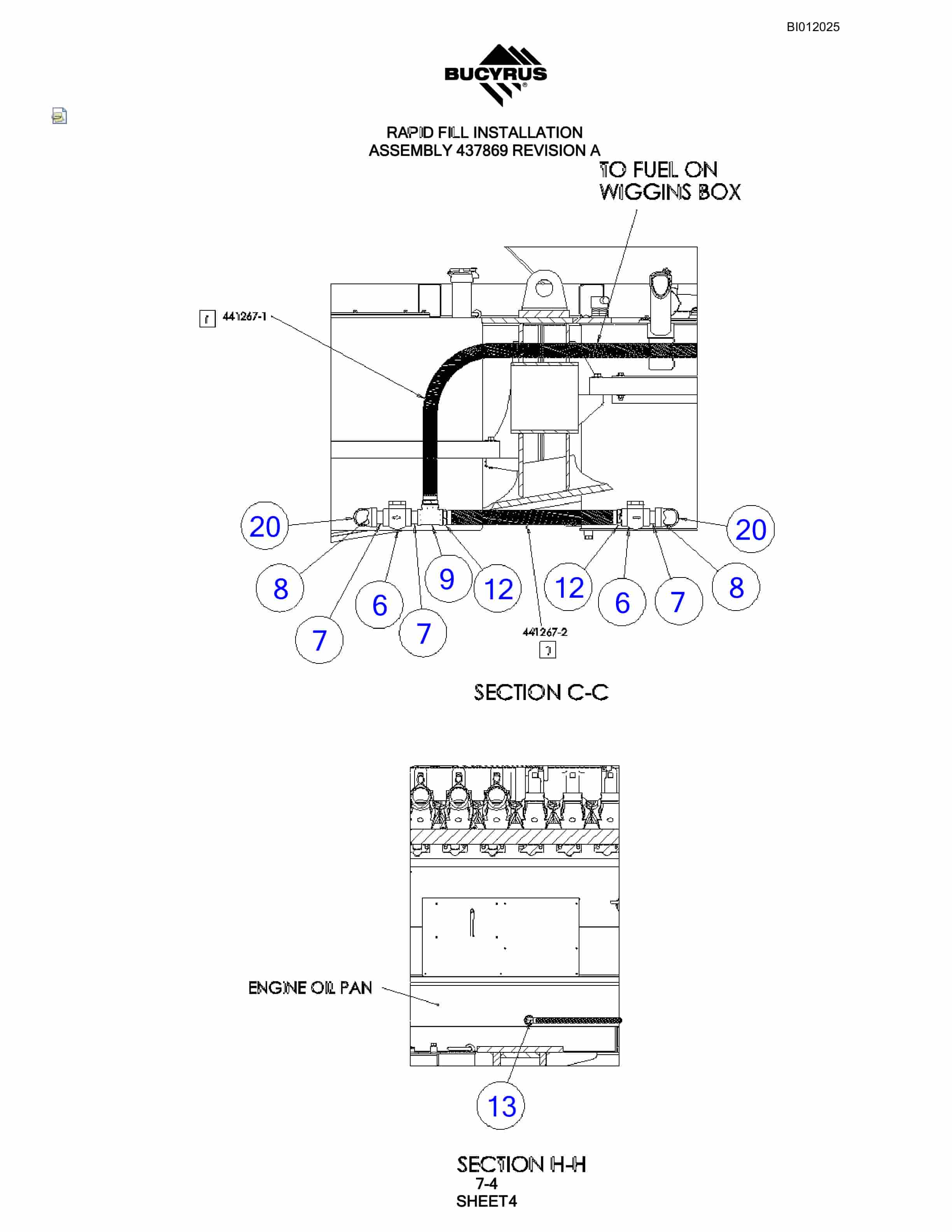 Bucyrus SKL Rotary Blasthole Drill Parts Manual BI012025-4