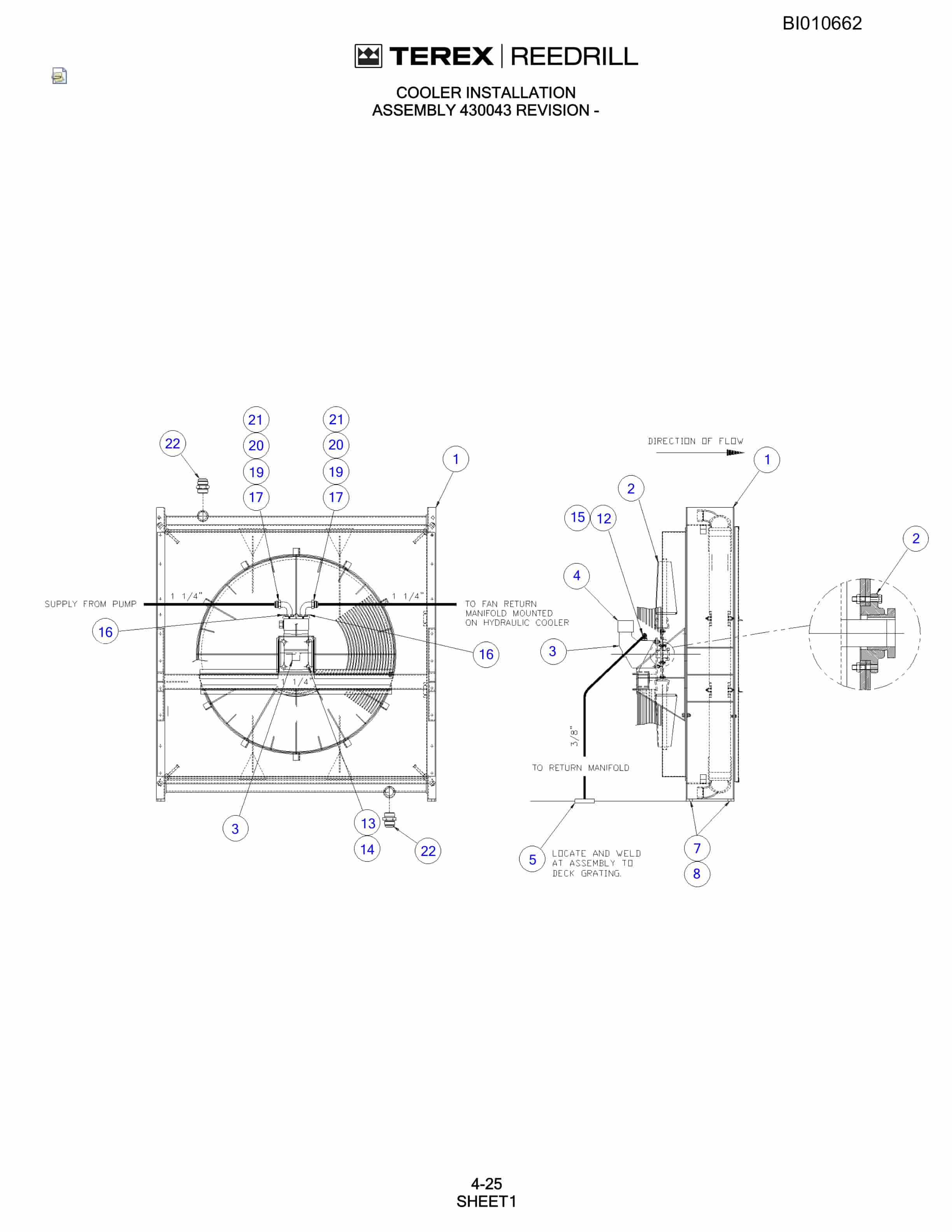 Bucyrus SKS-12 Infinity Blasthole Drill Parts Catalog BI010662-2