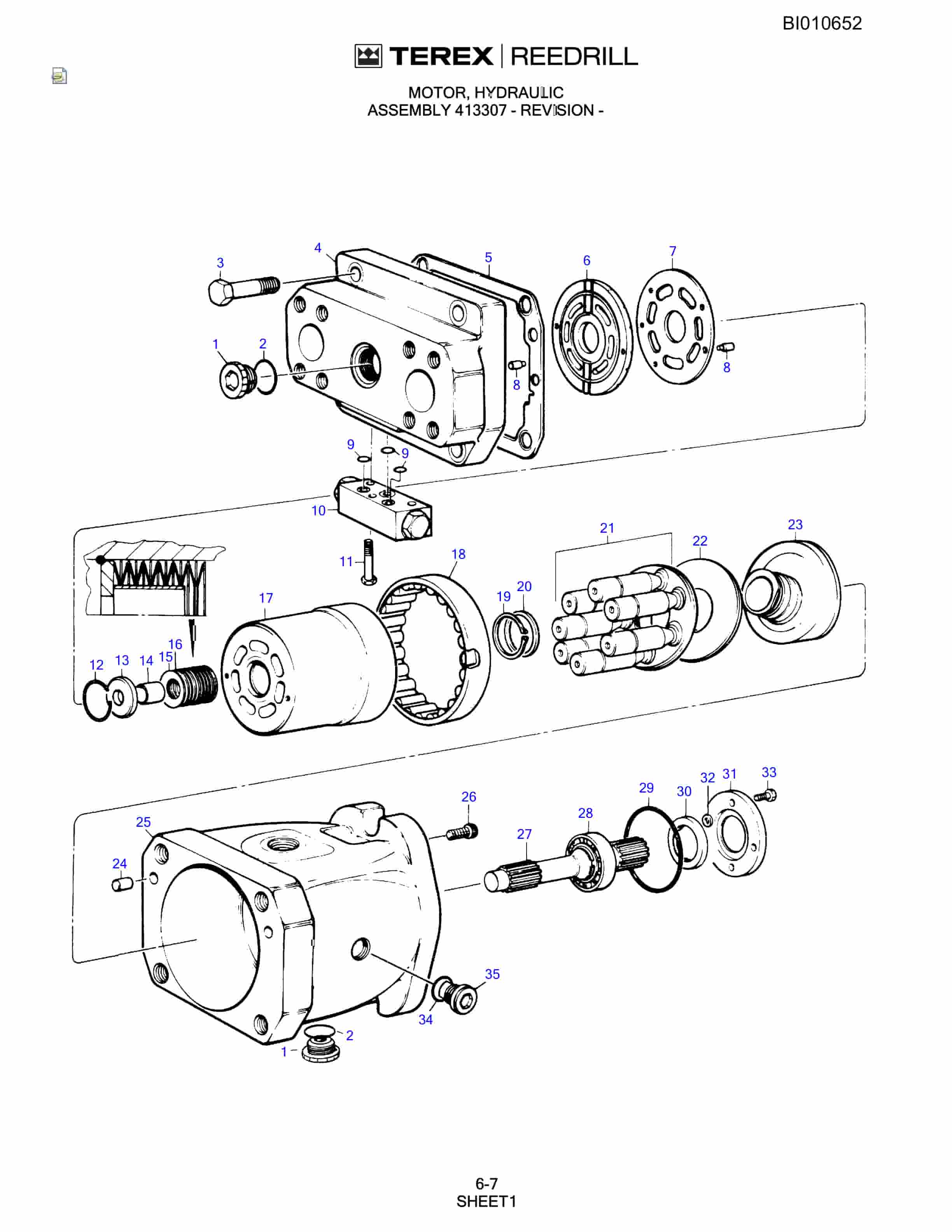 Bucyrus SKS Infinity Blasthole Drill Parts Catalog BI010652-2