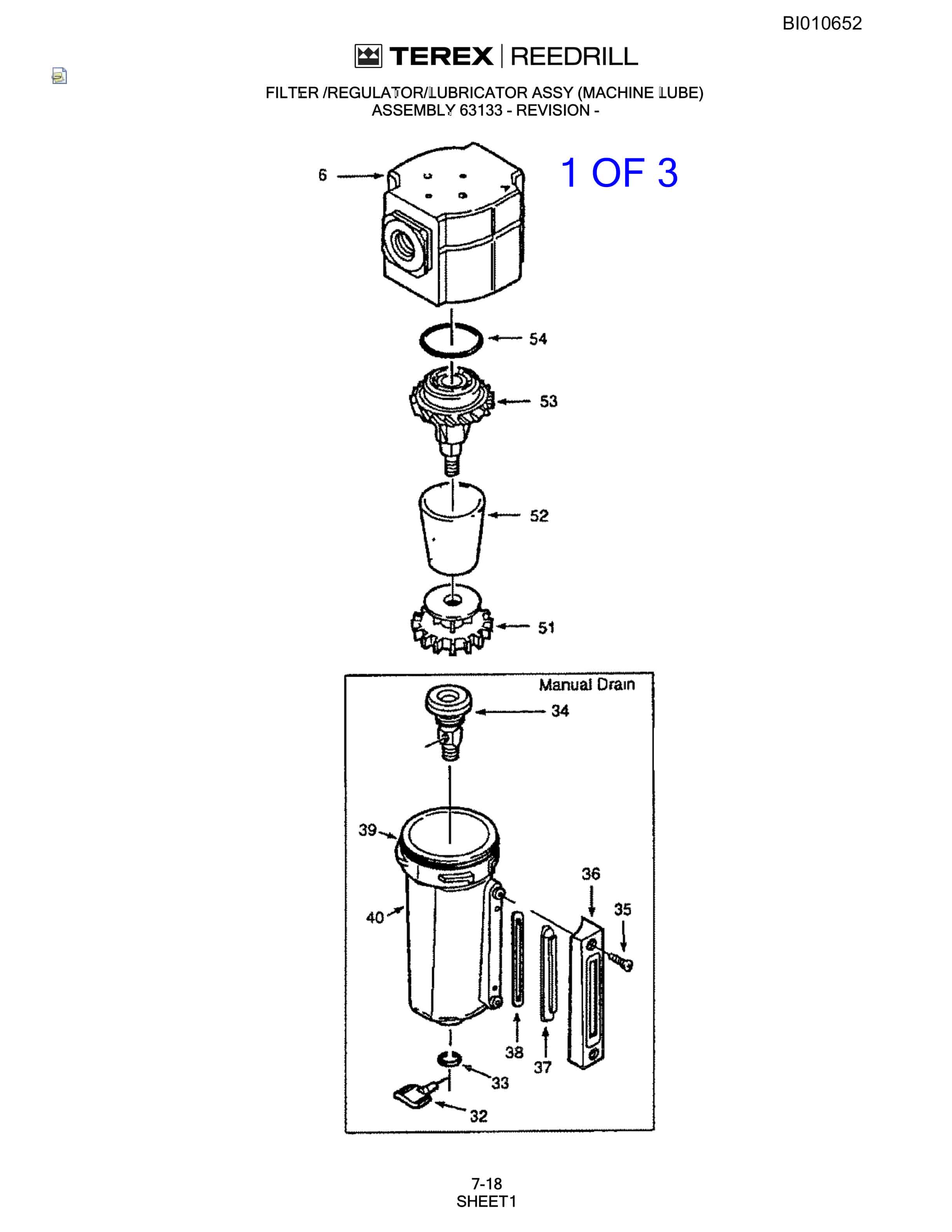 Bucyrus SKS Infinity Blasthole Drill Parts Catalog BI010652-4
