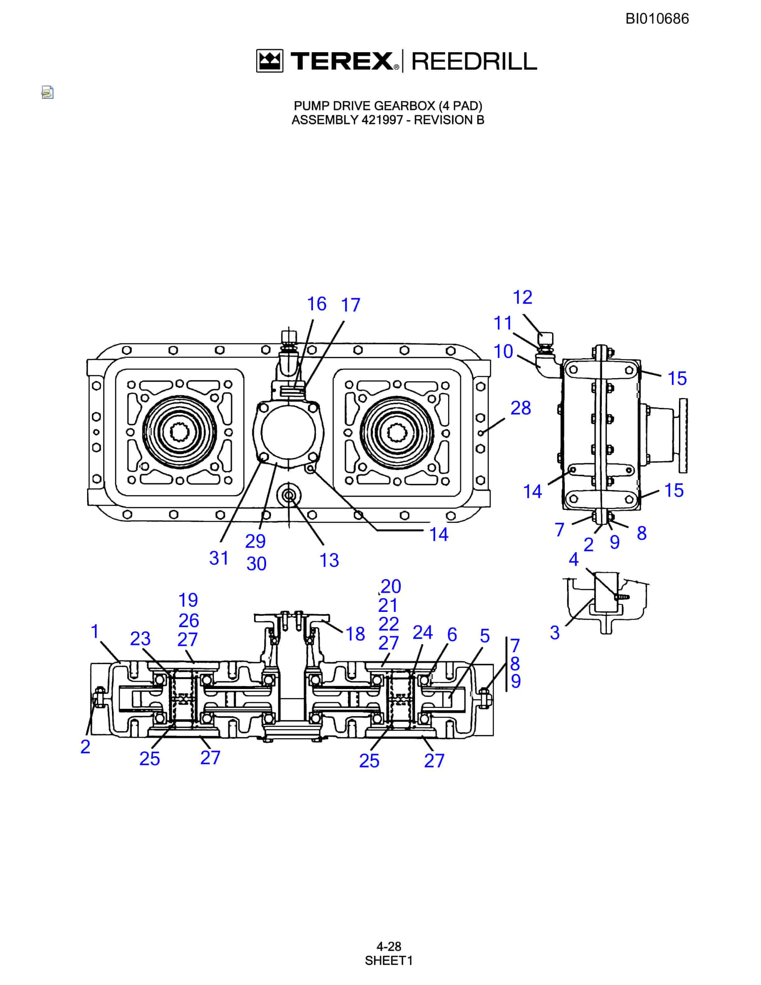 Bucyrus SKS Infinity Blasthole Drill Parts Catalog BI010686-2