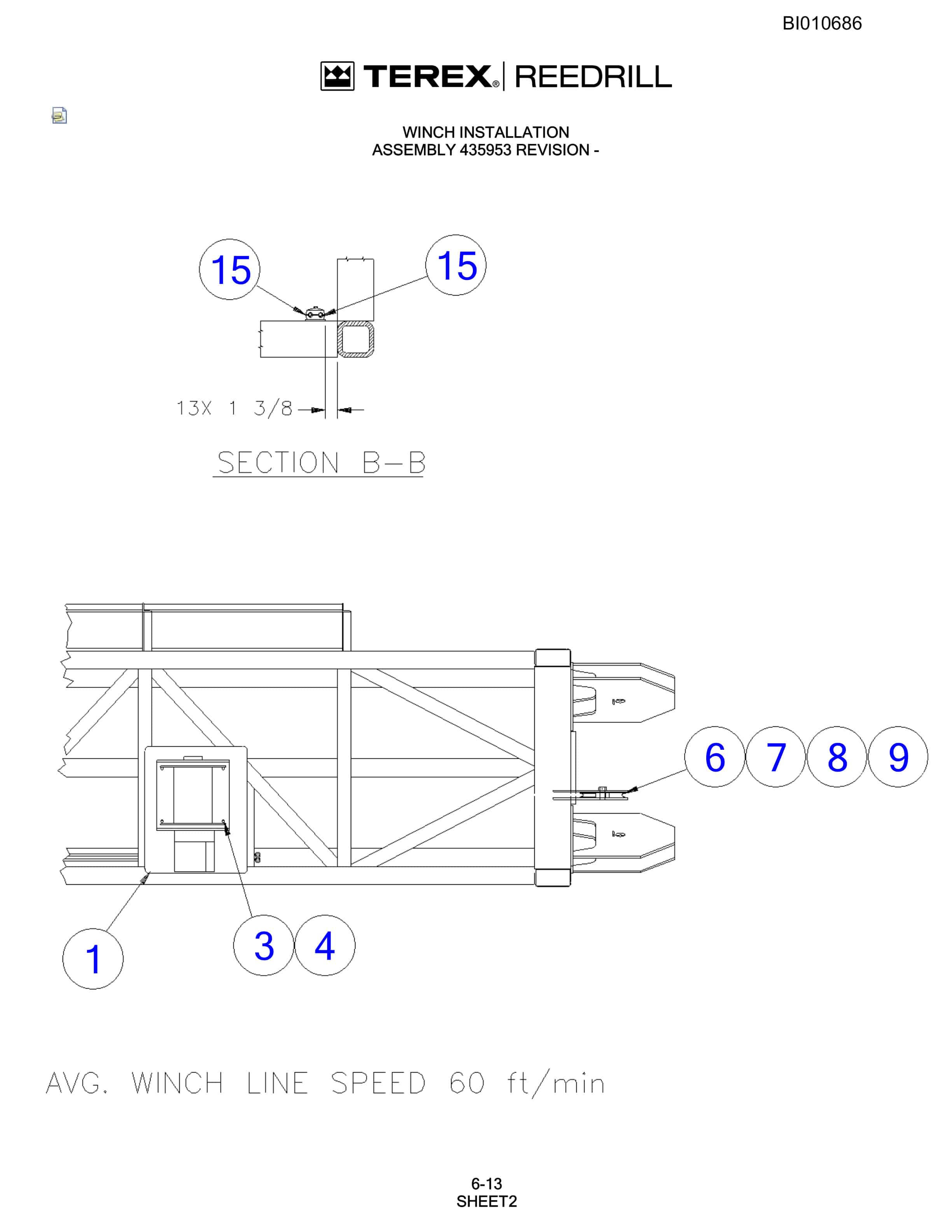 Bucyrus SKS Infinity Blasthole Drill Parts Catalog BI010686-4