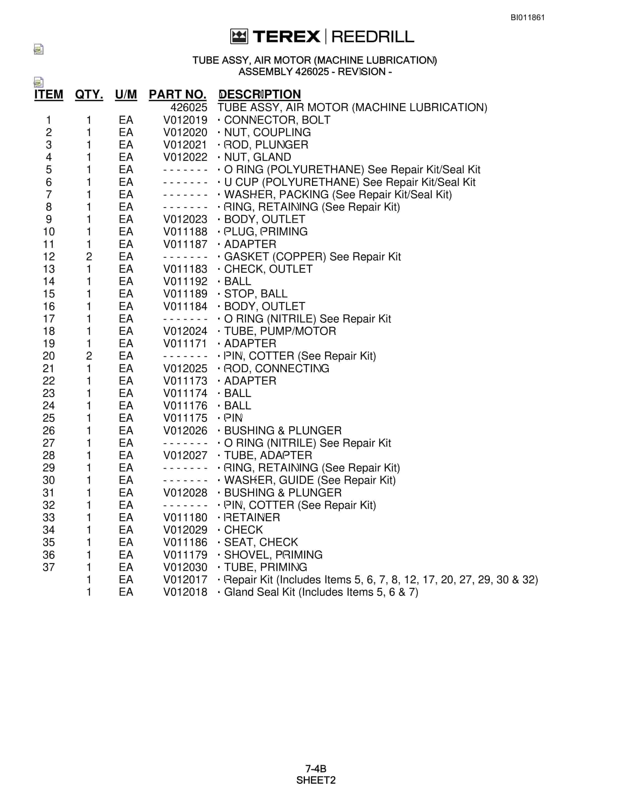 Bucyrus SKS Infinity Blasthole Drill Technical Manual BI011861-3