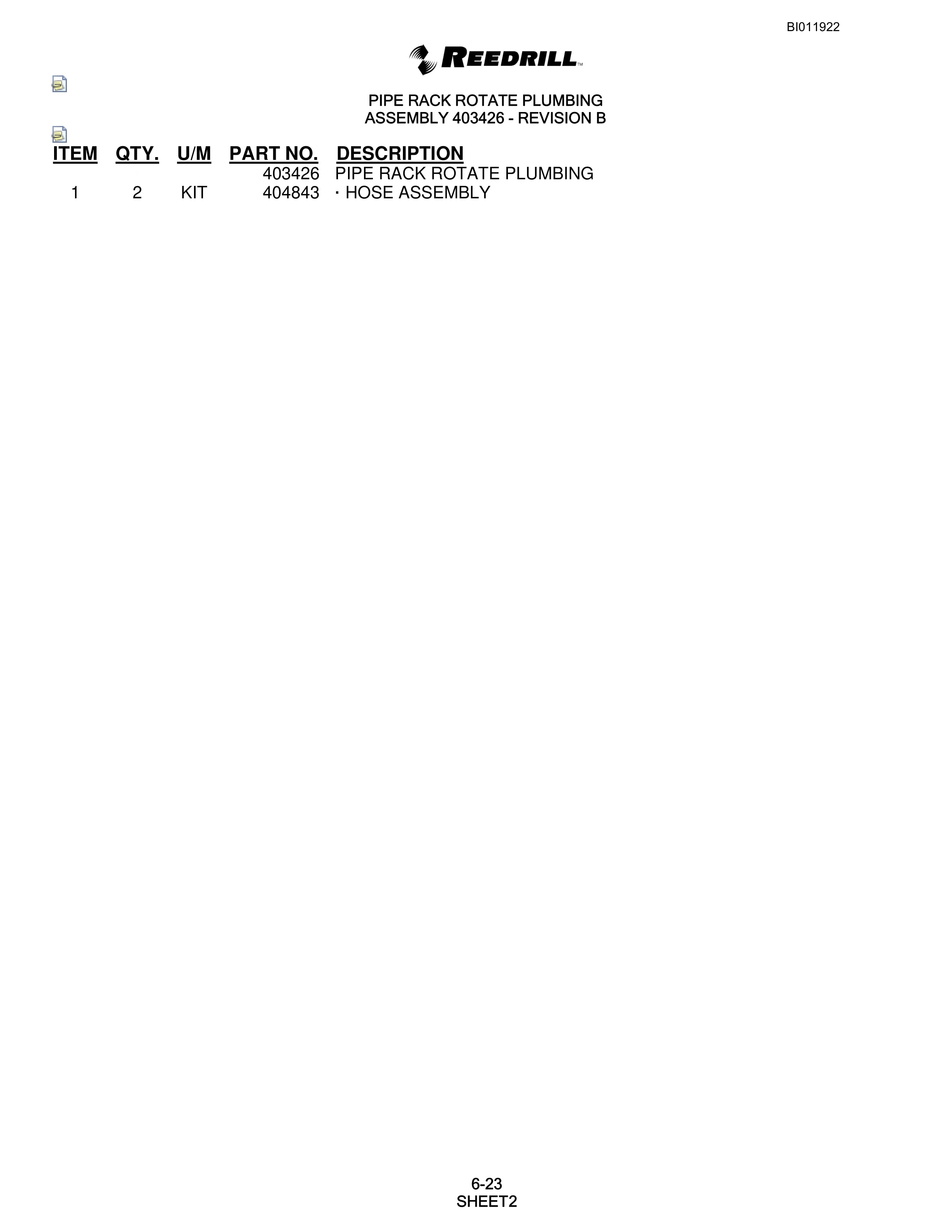 Bucyrus SKS Infinity Blasthole Drill Technical Manual BI011922-3