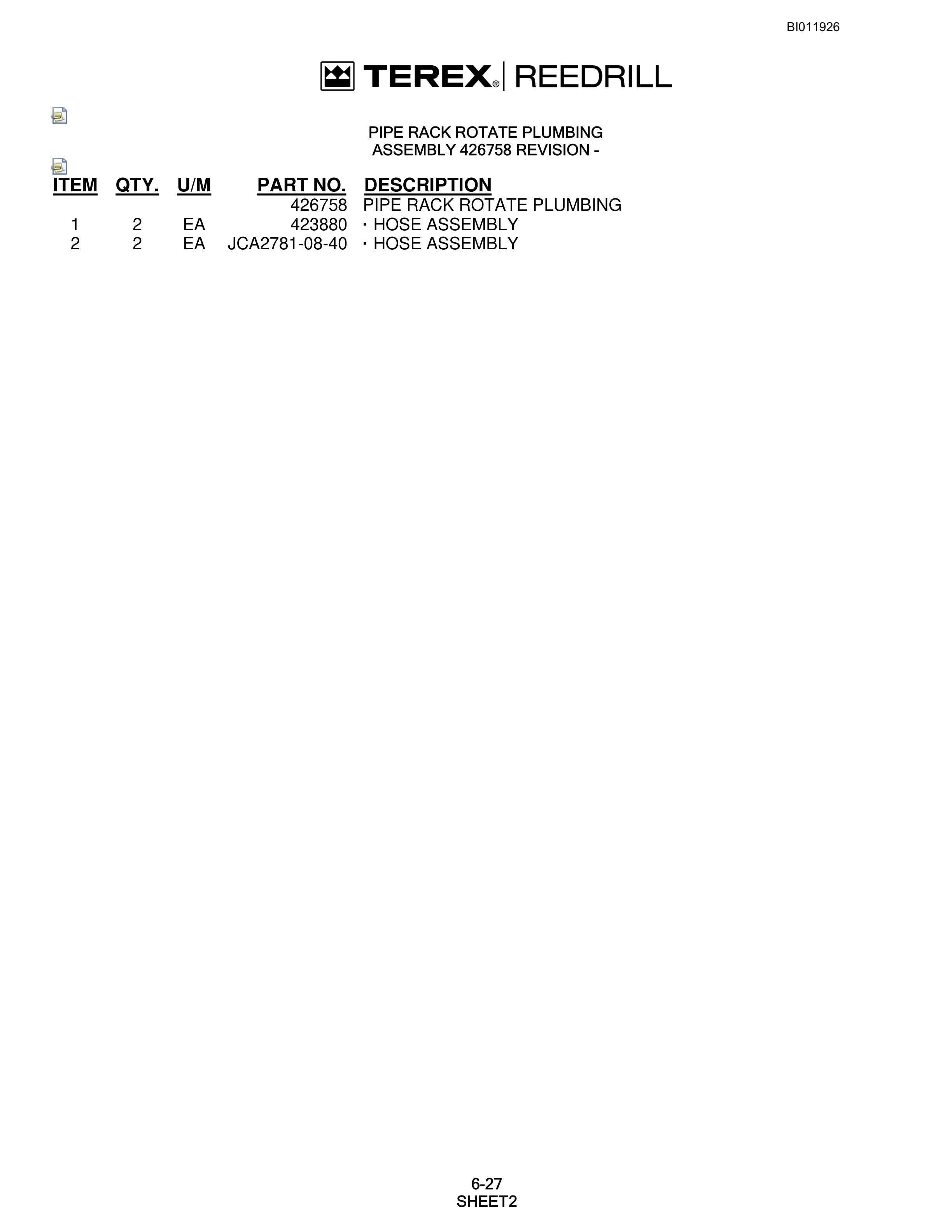 Bucyrus SKS Infinity Blasthole Drill Technical Manual BI011926-4