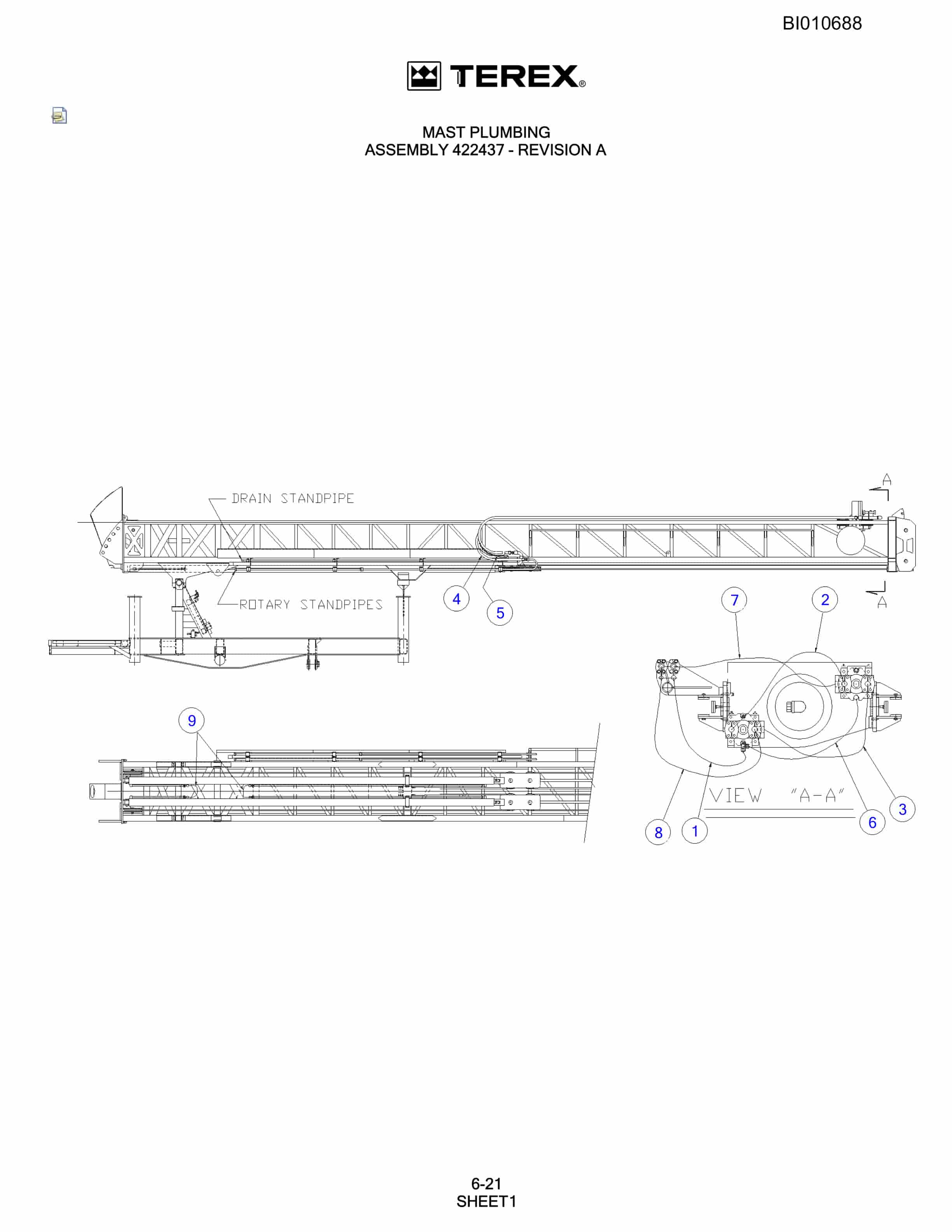 Bucyrus SKS Rotary Blasthole Drill Parts Catalog BI010688-4