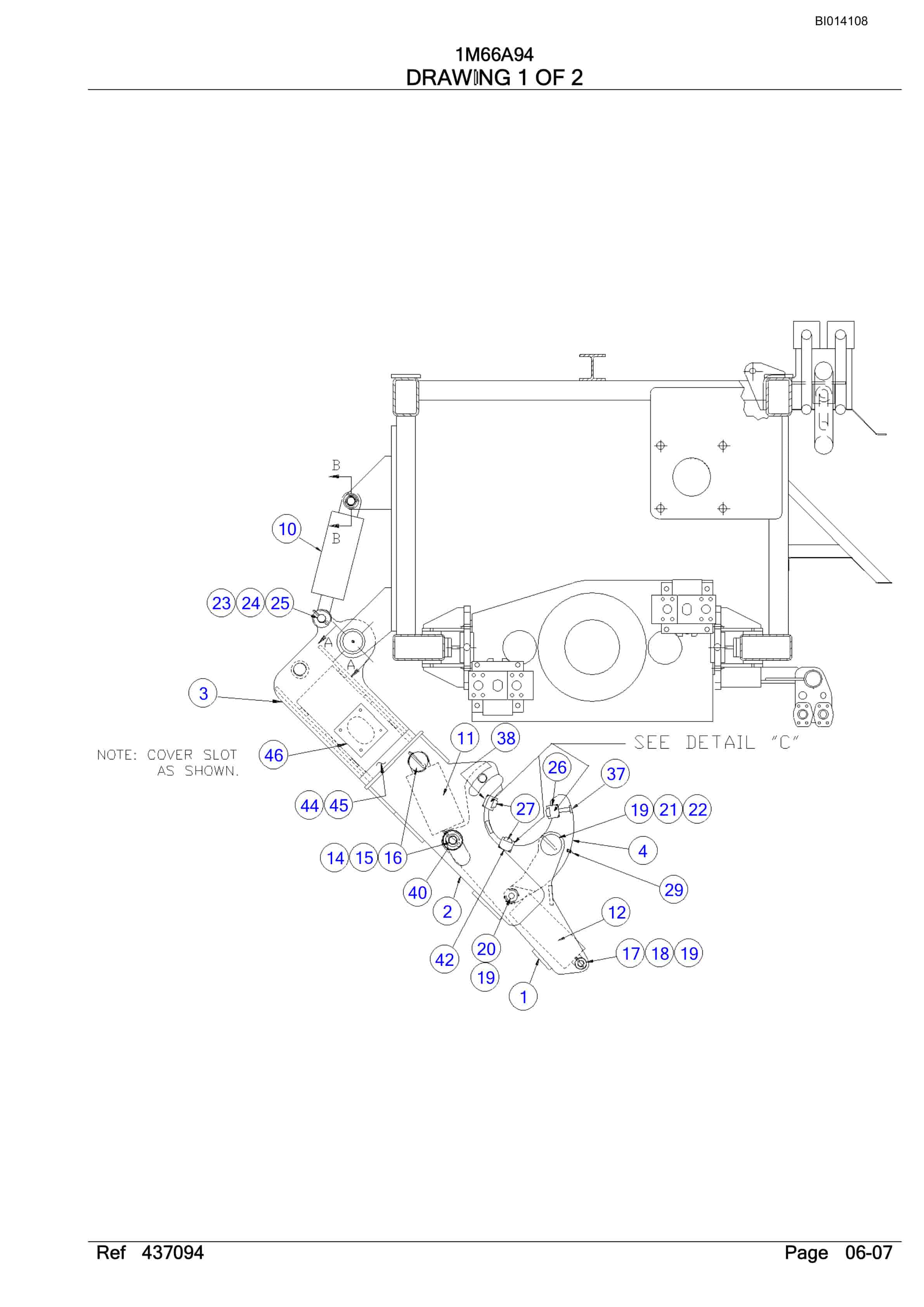 Bucyrus SKS-W Infinity Blasthole Drill Parts Catalog BI014108-2