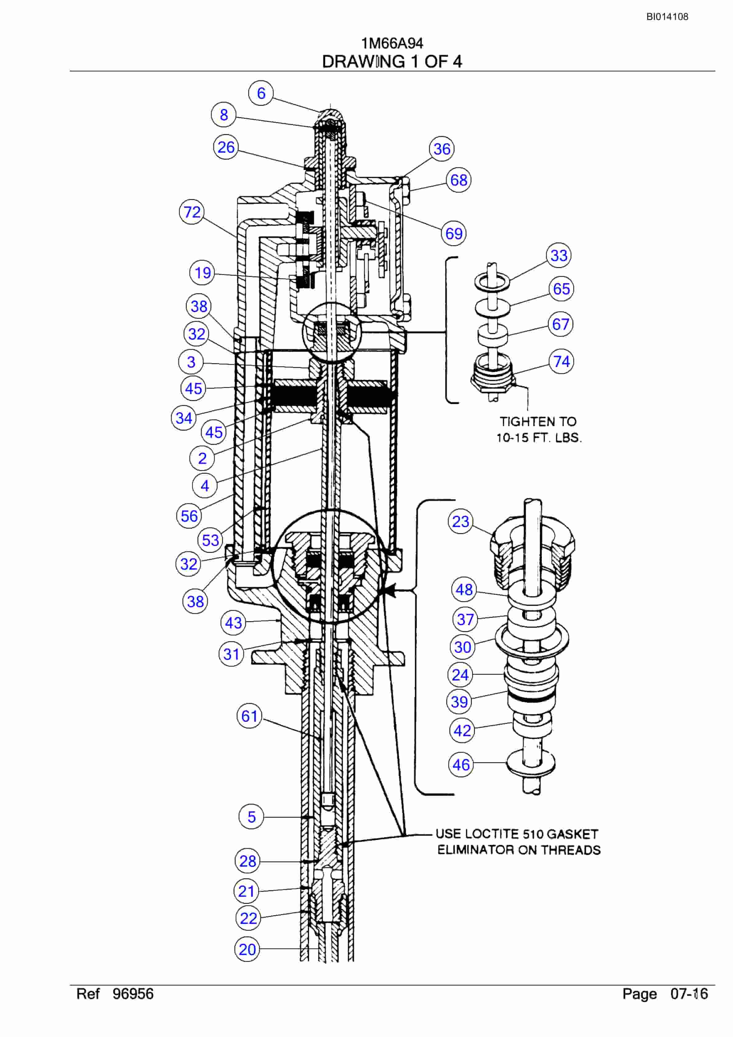 Bucyrus SKS-W Infinity Blasthole Drill Parts Catalog BI014108-3