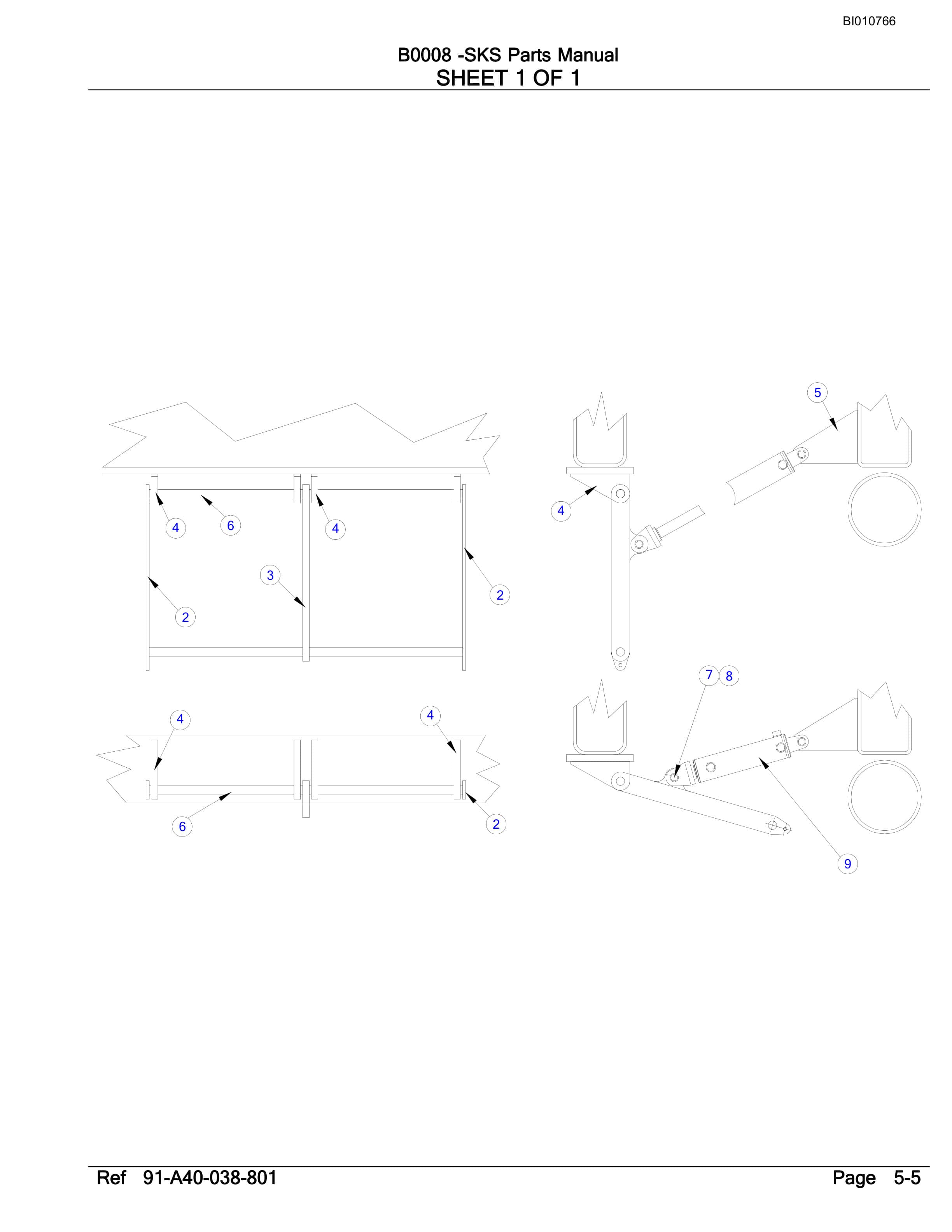 Bucyrus SKS-W Infinity Blasthole Drill Parts Manual BI010766-2