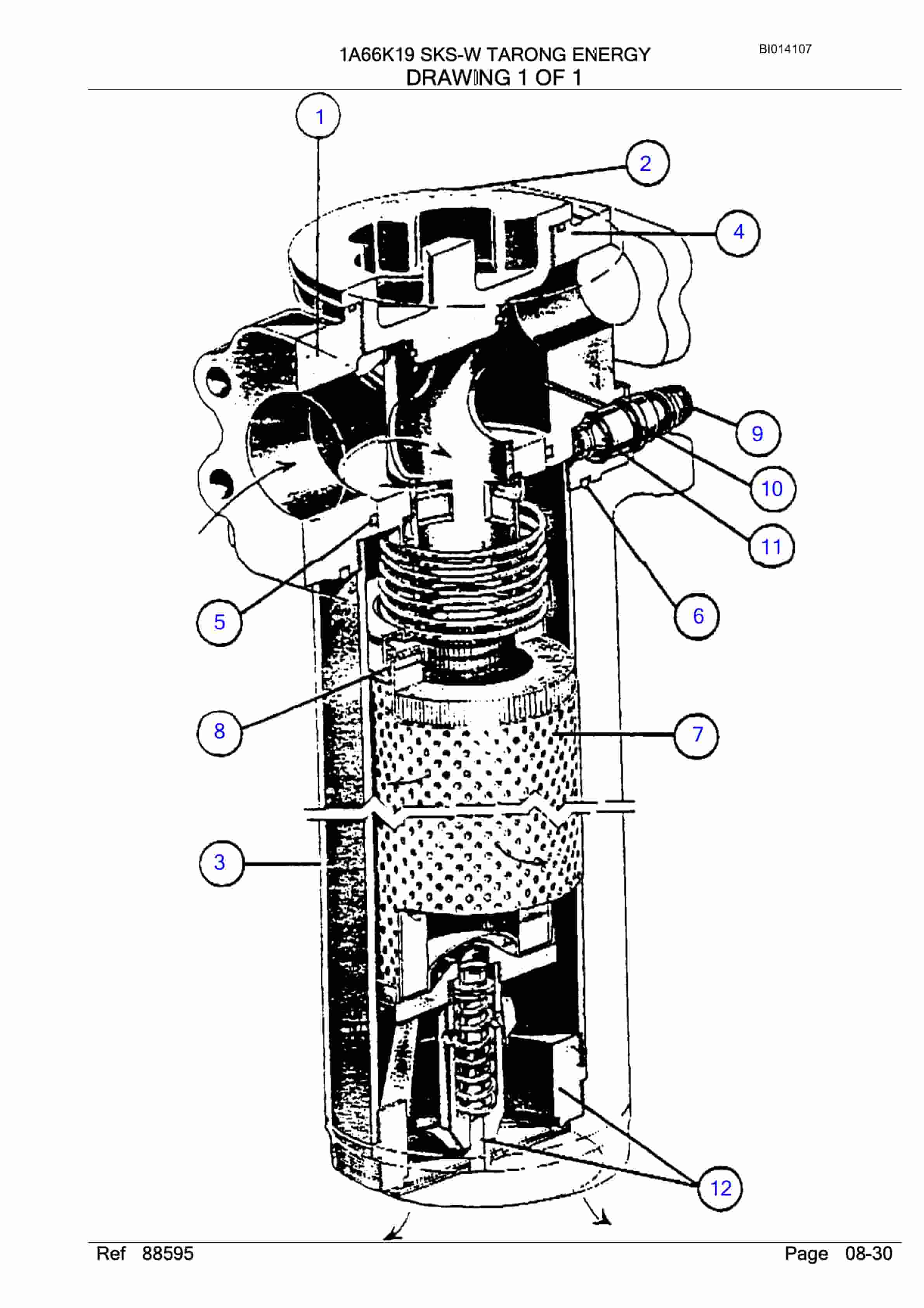 Bucyrus SKS-W Infinity Blasthole Drill Parts Manual BI014107-4