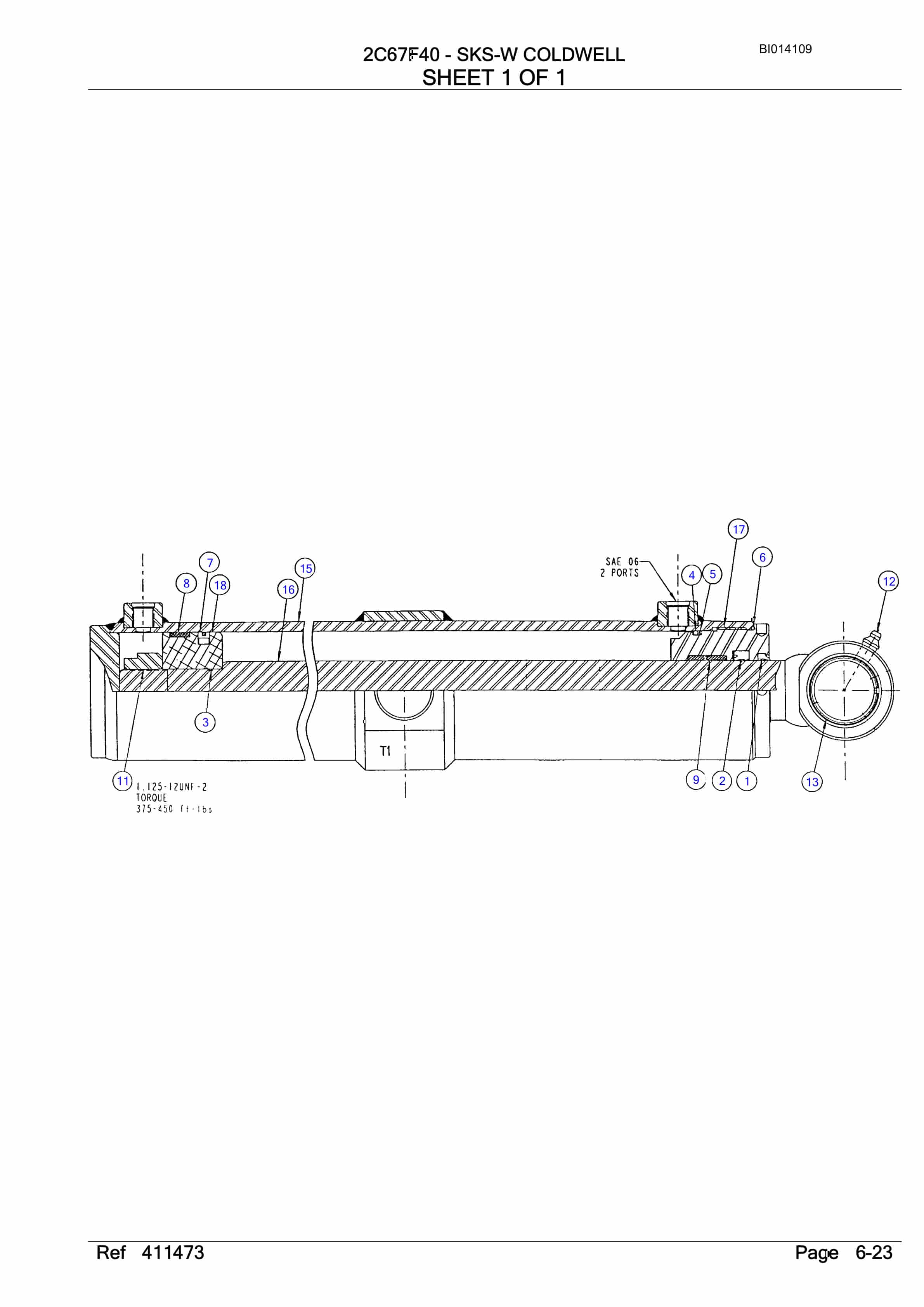 Bucyrus SKS-W Infinity Blasthole Drill Parts Manual BI014109-2
