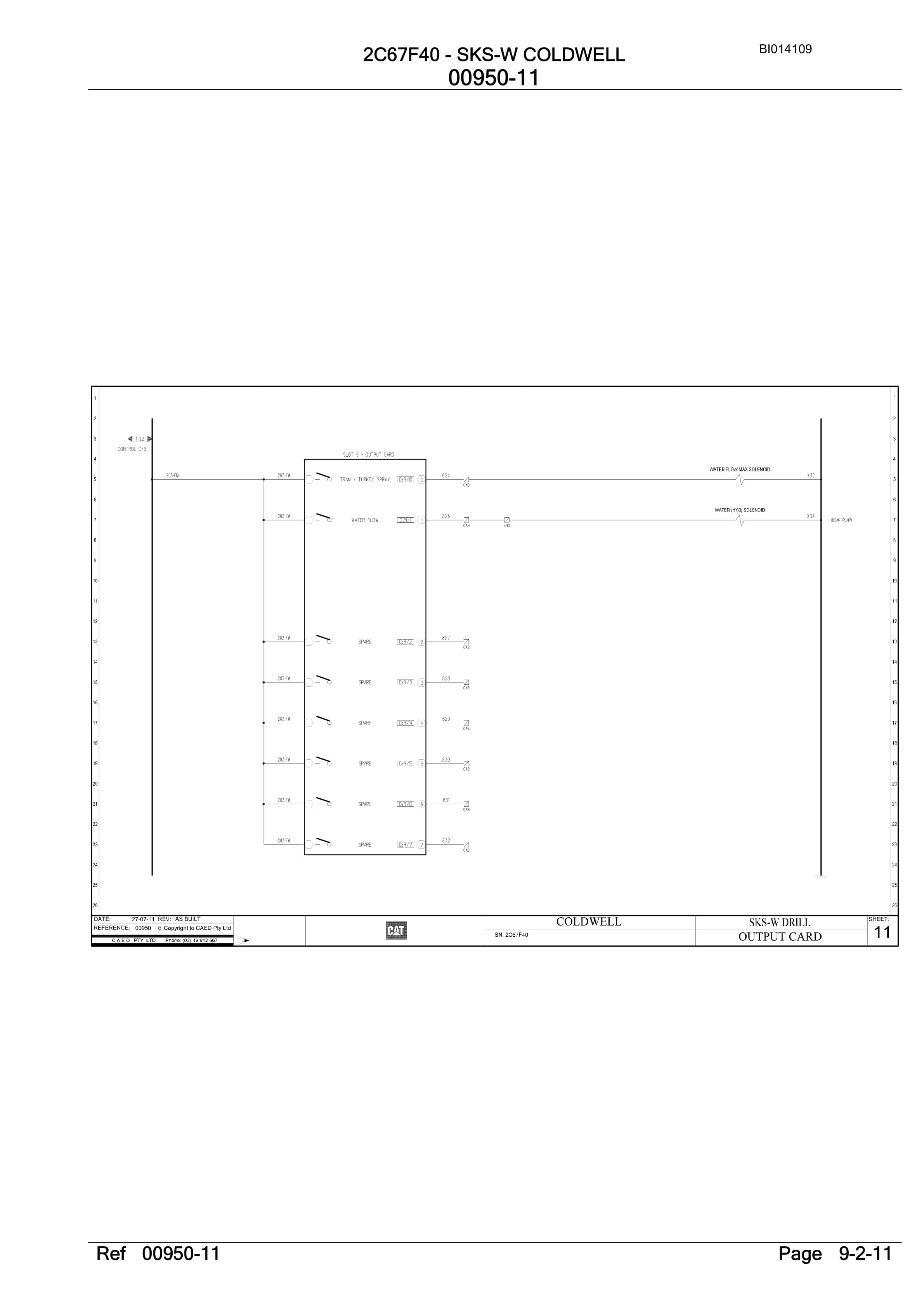 Bucyrus SKS-W Infinity Blasthole Drill Parts Manual BI014109-5