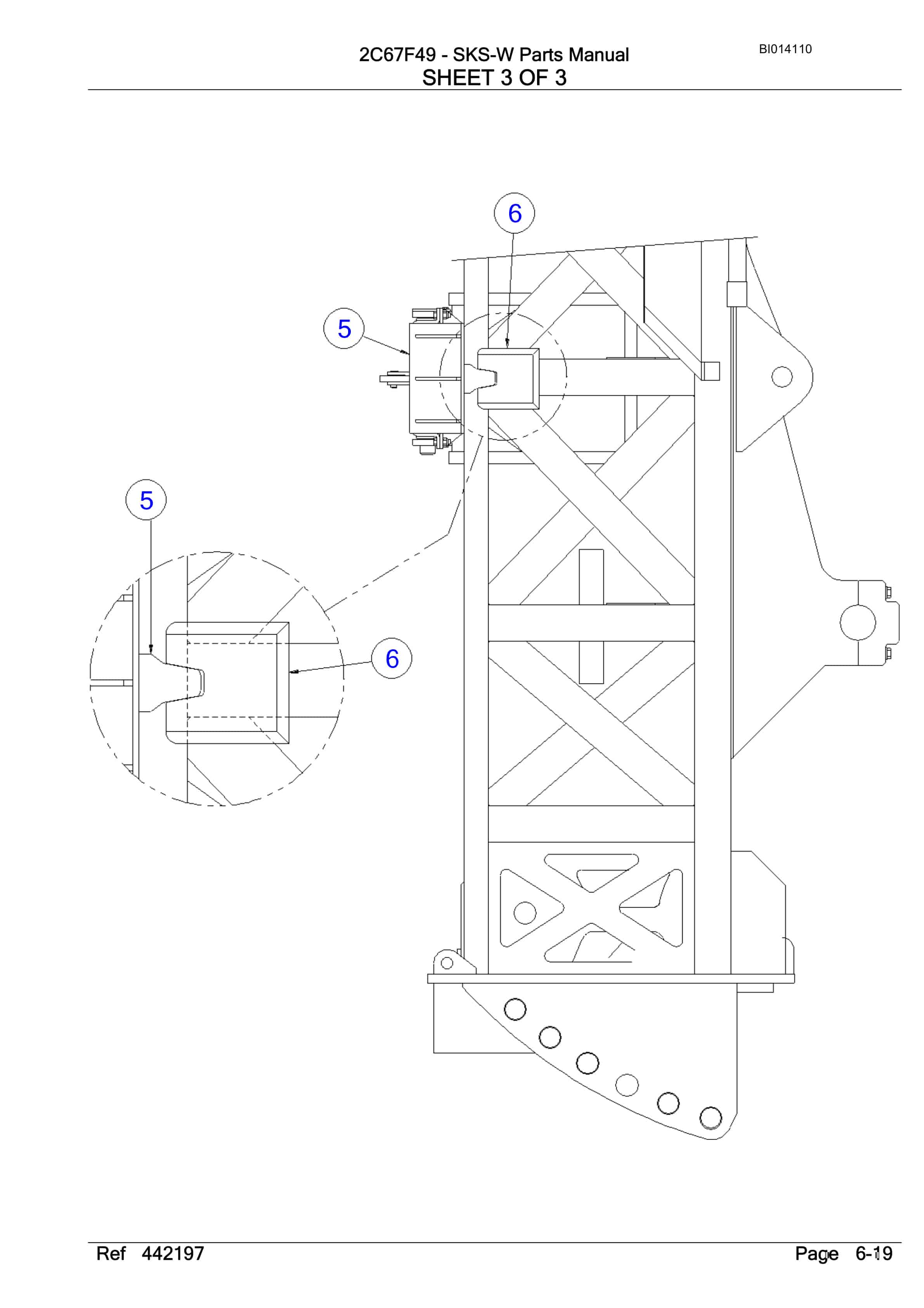 Bucyrus SKS-W Infinity Blasthole Drill Parts Manual BI014110-2