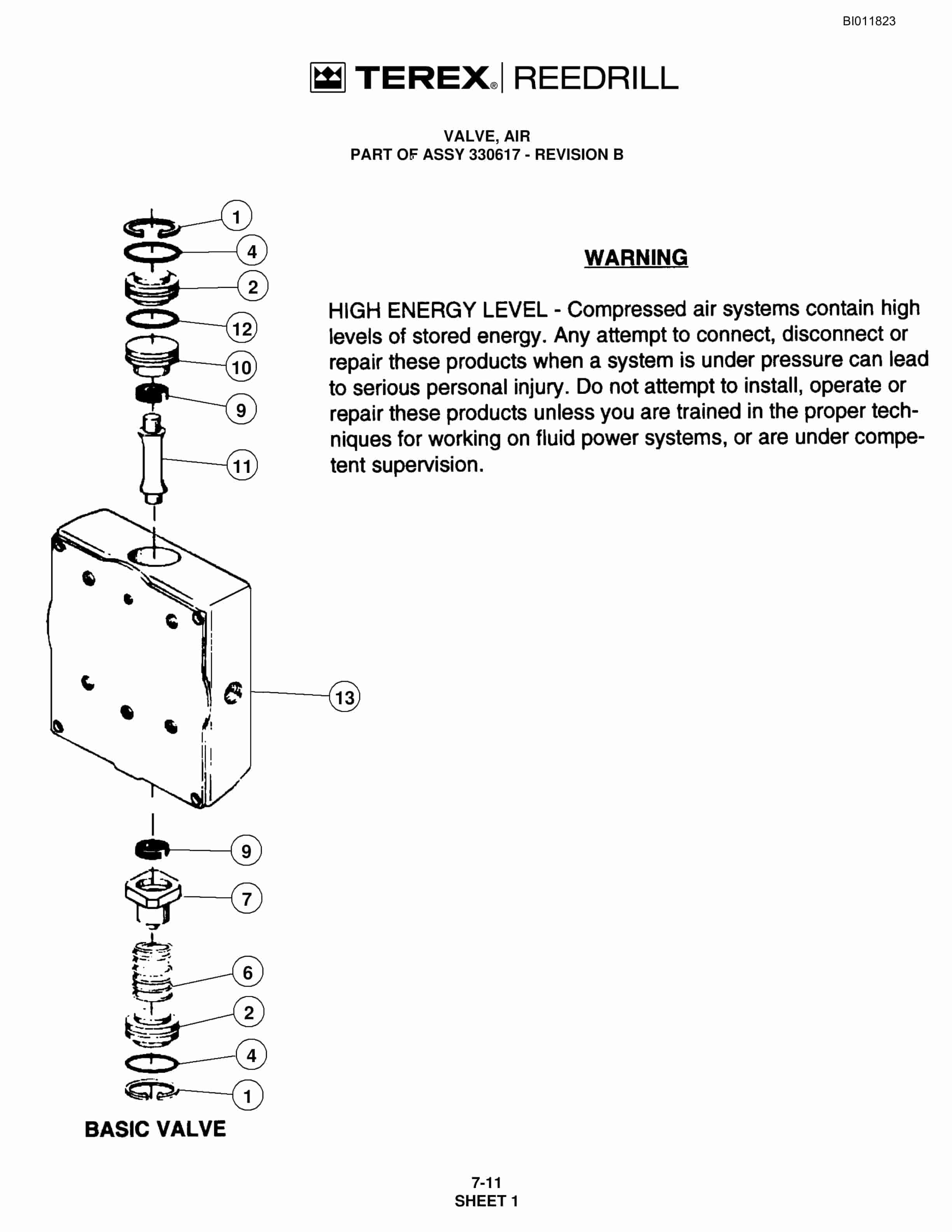 Bucyrus SKS-W Infinity Blasthole Drill Technical Manual BI011823 4 Bucyrus SKS-W Infinity Blasthole Drill Technical Manual BI011823 - Image 4