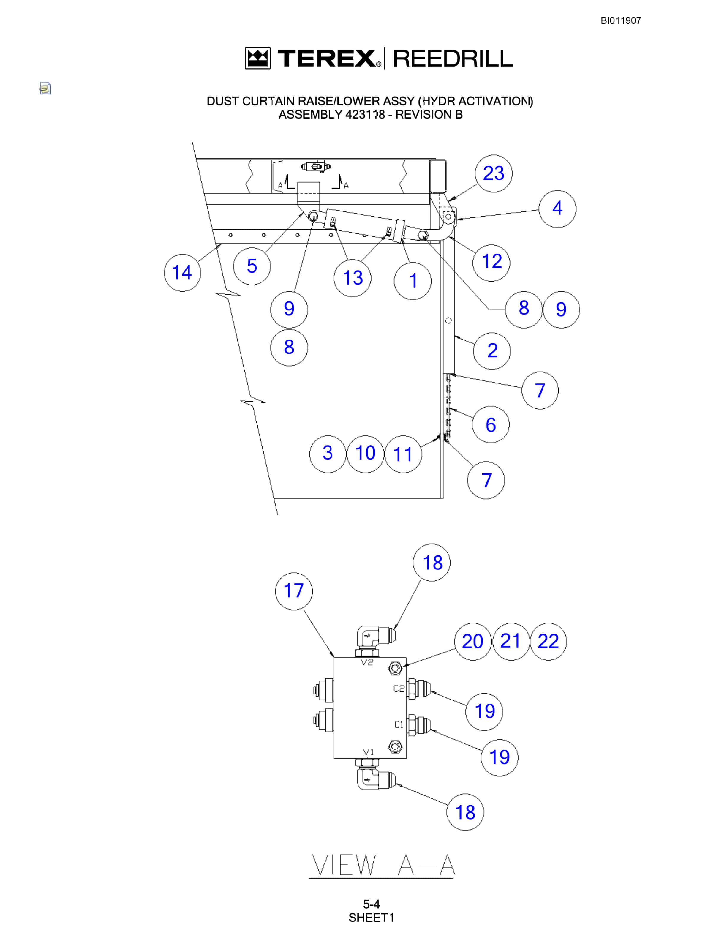 Bucyrus SKS-W Infinity Blasthole Drill Technical Manual BI011907-2