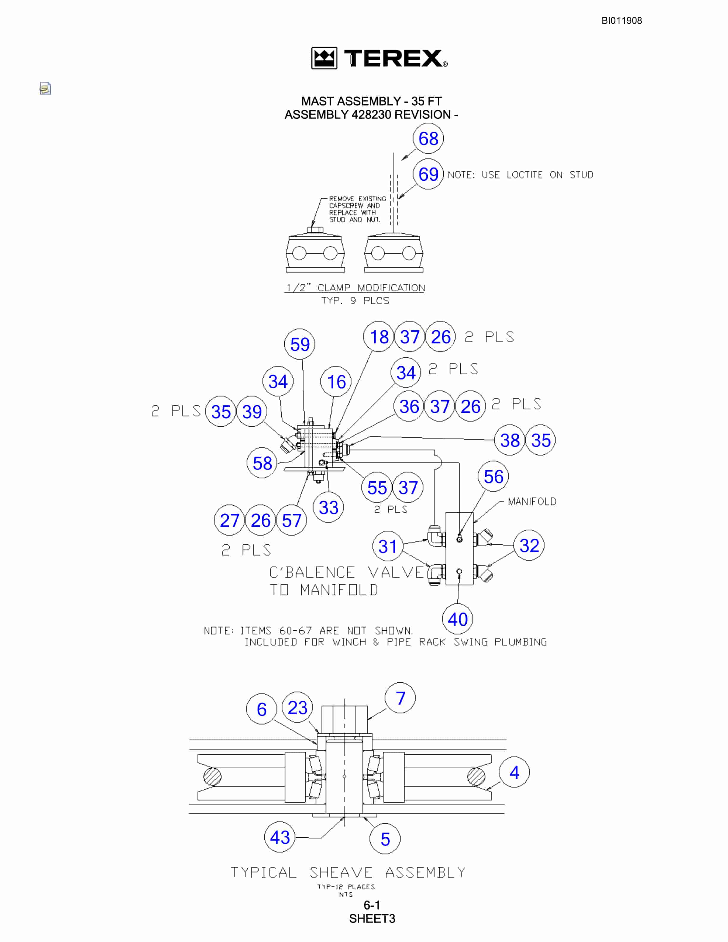 Bucyrus SKS-W Infinity Blasthole Drill Technical Manual BI011908-2
