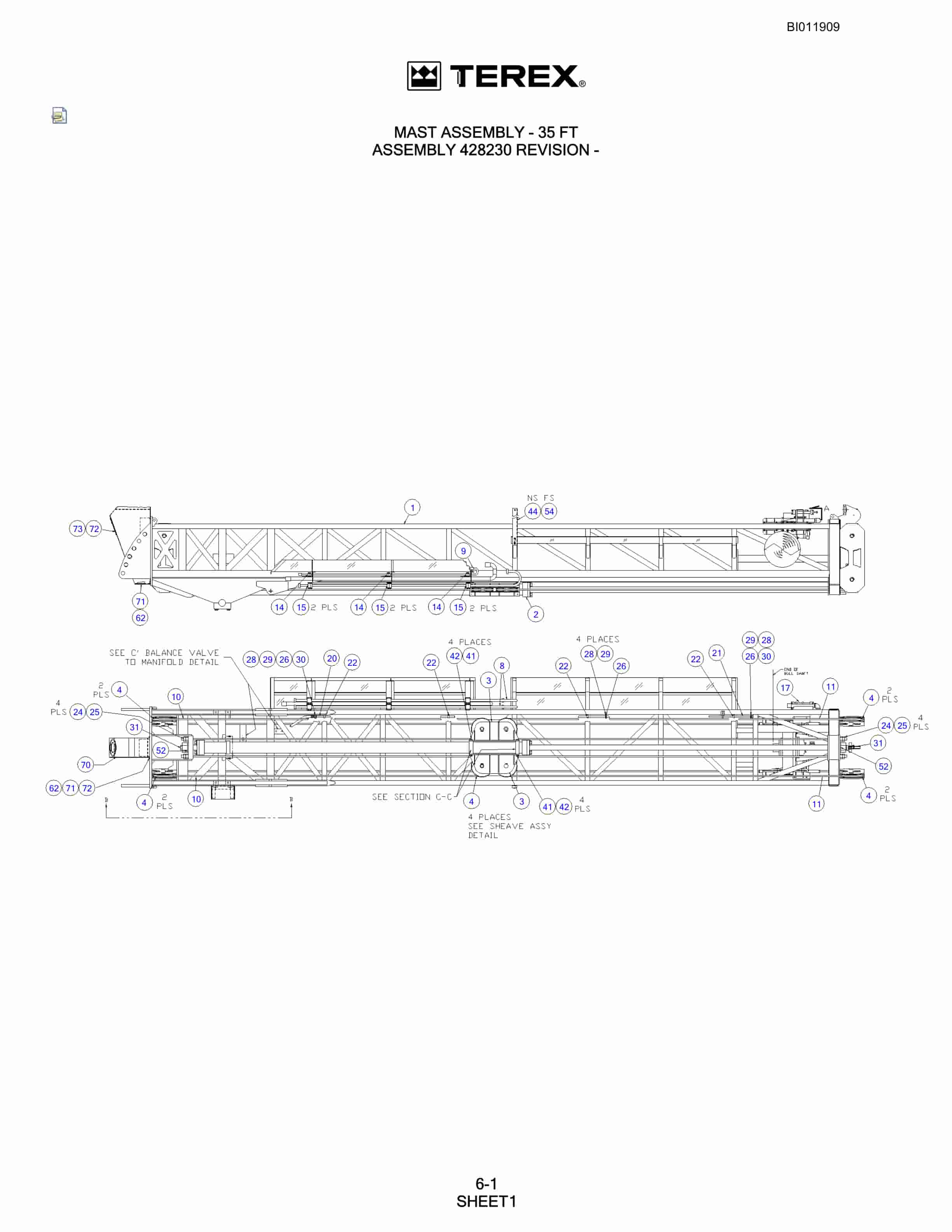 Bucyrus SKS-W Infinity Blasthole Drill Technical Manual BI011909-2