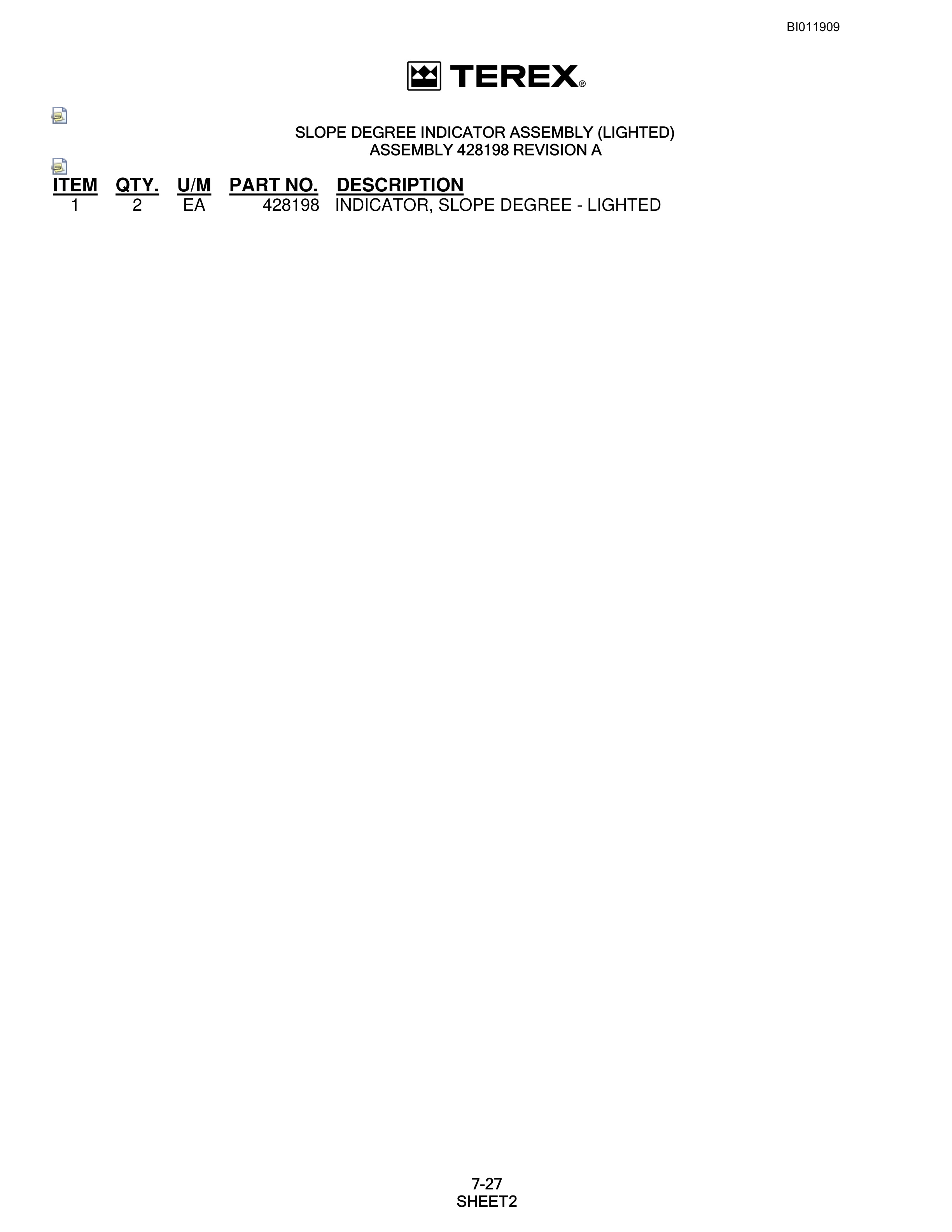 Bucyrus SKS-W Infinity Blasthole Drill Technical Manual BI011909-5