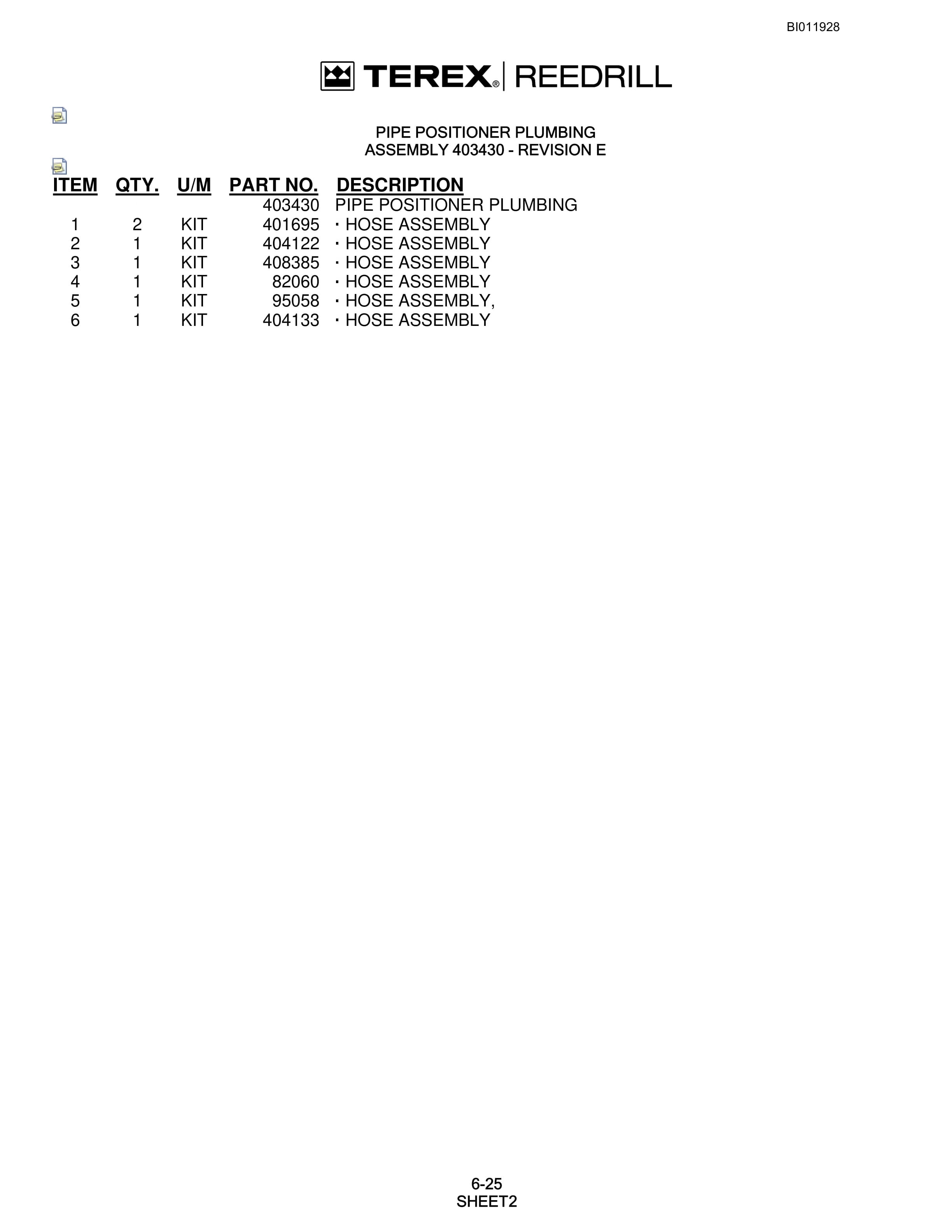 Bucyrus SKS-W Infinity Blasthole Drill Technical Manual BI011928-3